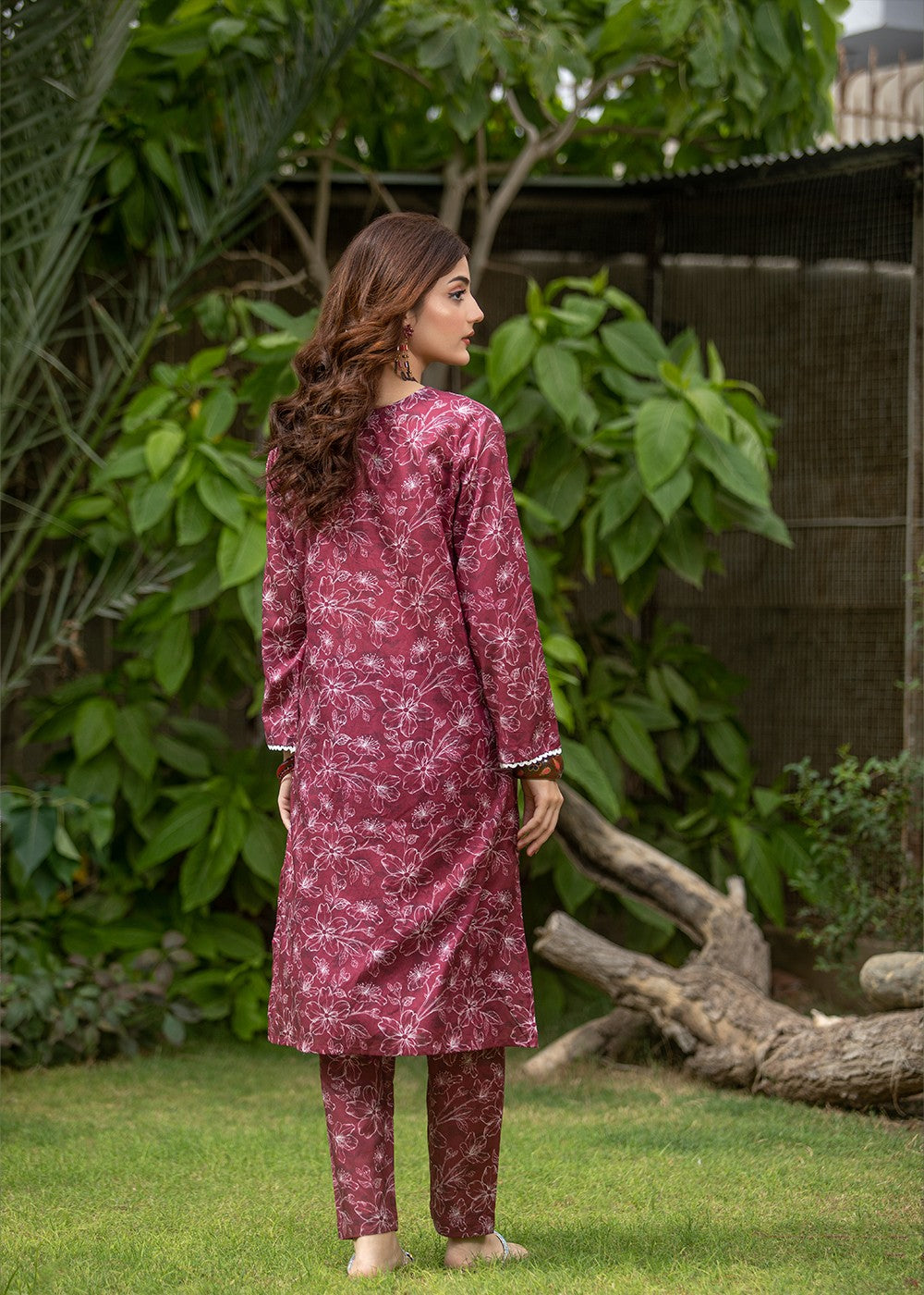 Aqs n Man Matching Separates Lawn Suit | AM 001 Women 2pcs