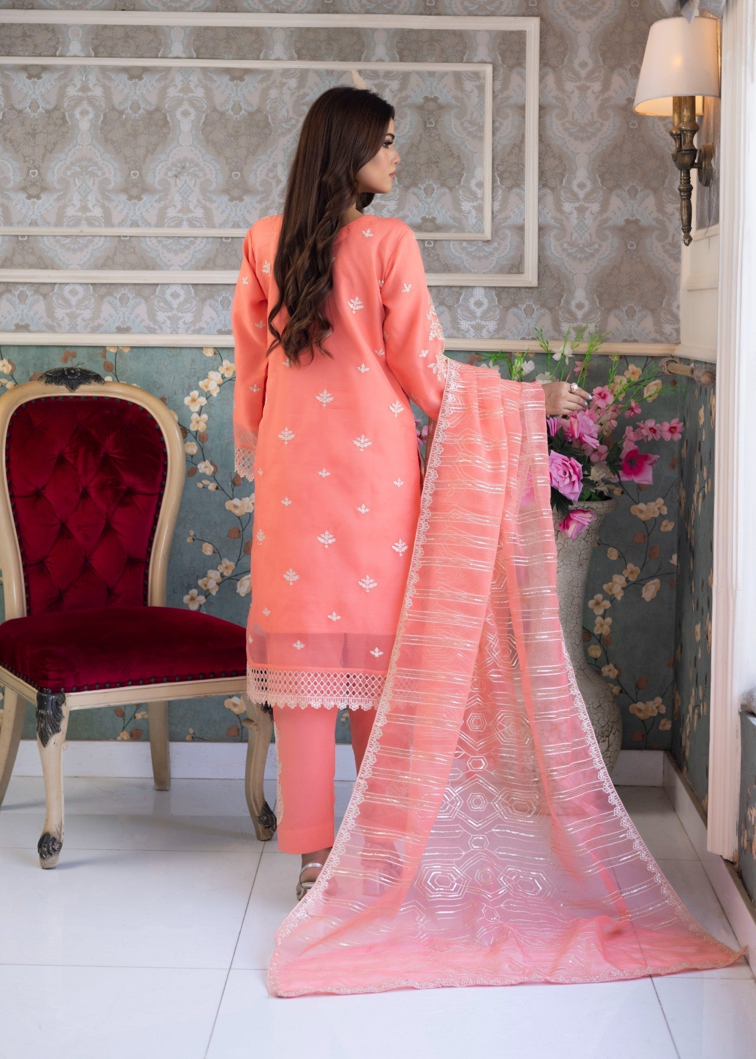 Polawn PD 23 203 AASHIYAAN FORMAL PRET ORGANZA COLLECTION Women 3pcs