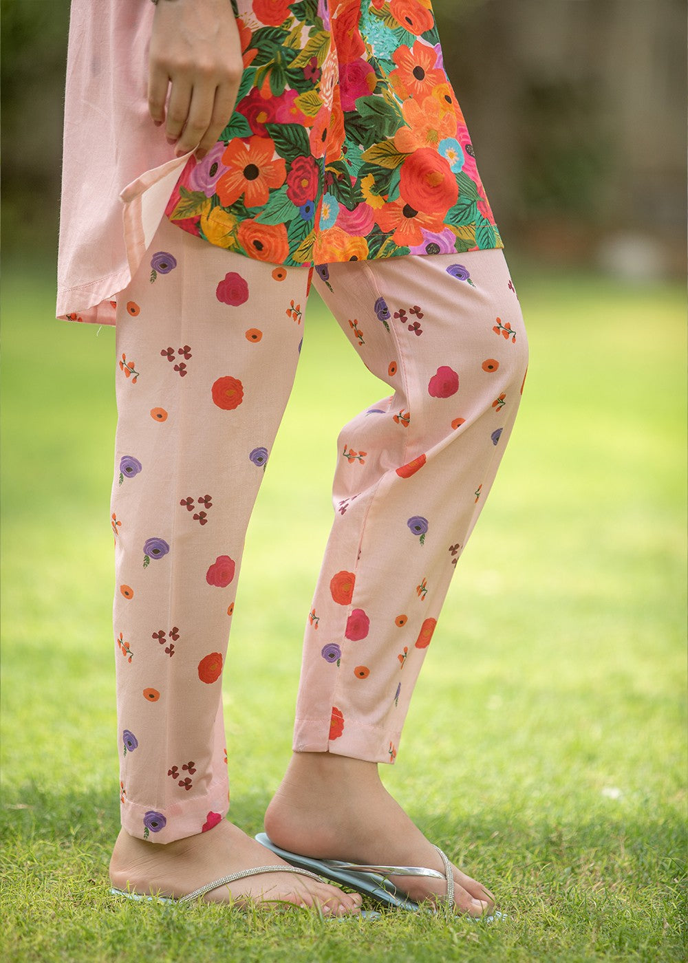 Aqs n Man Matching Separates Lawn Suit | AM 003 Women 2pcs