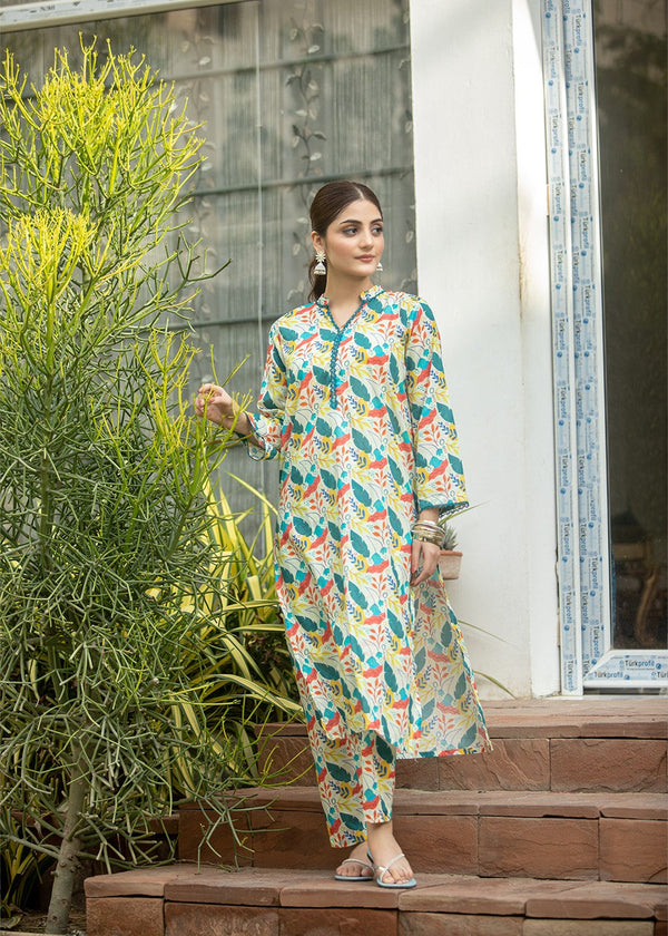 Aqs n Man Matching Separates Lawn Suit | AM 006 Women 2pcs