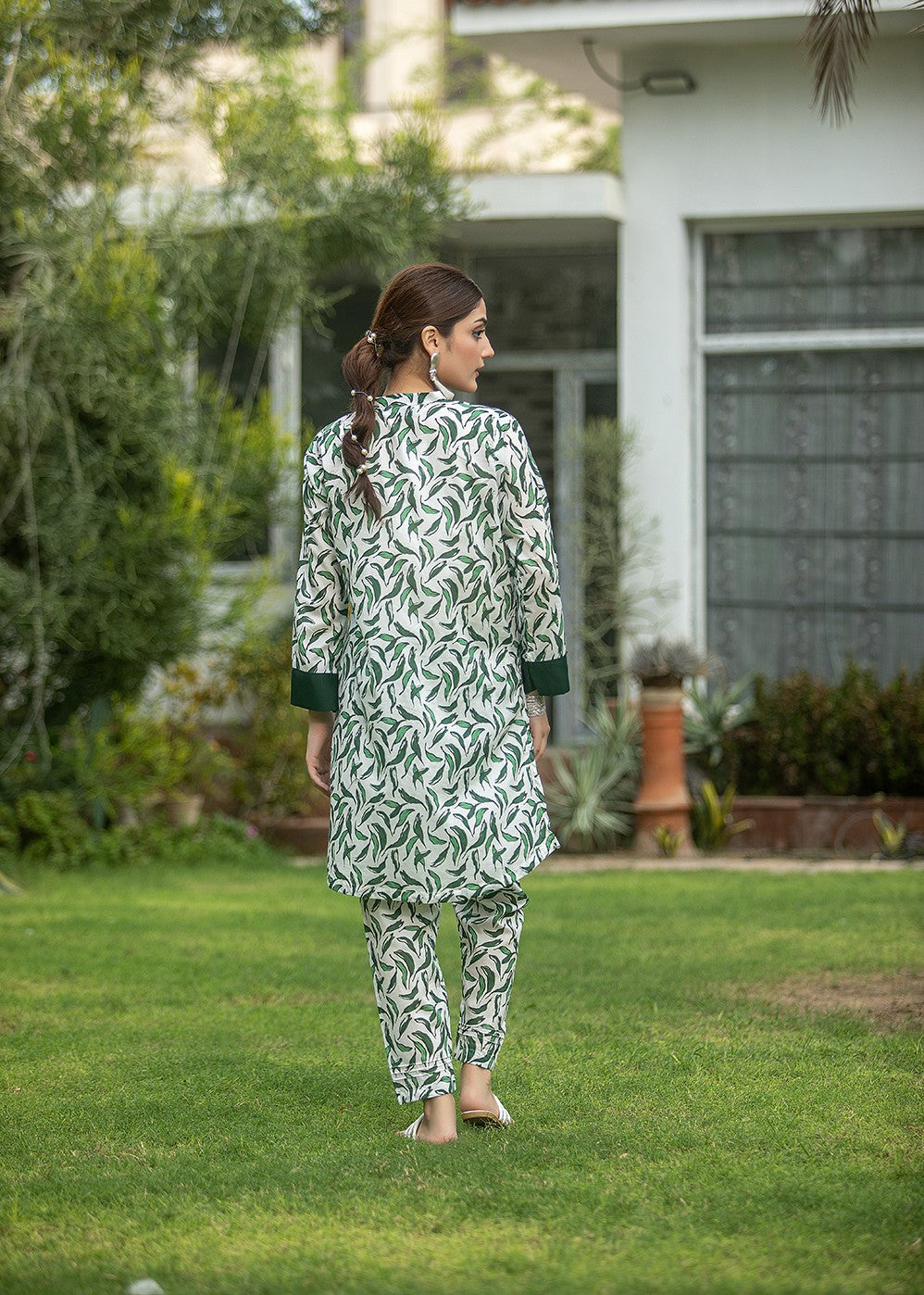 Aqs n Man Matching Separates Lawn Suit | AM 008 Women 2pcs