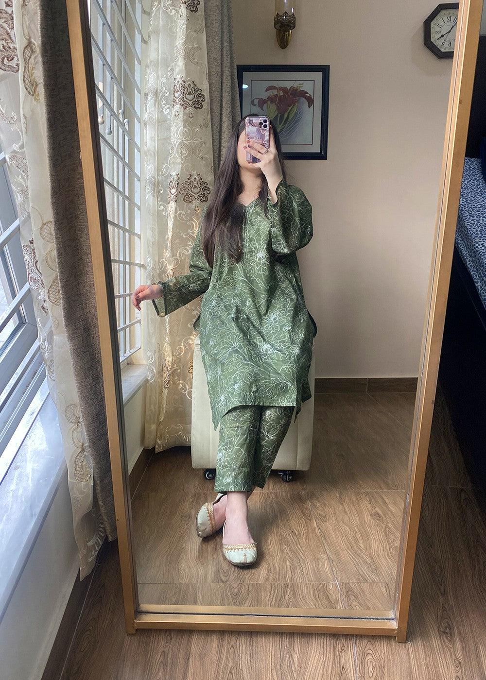 Aqs n Man Matching Separates Lawn Suit | AM 009 Women 2pcs