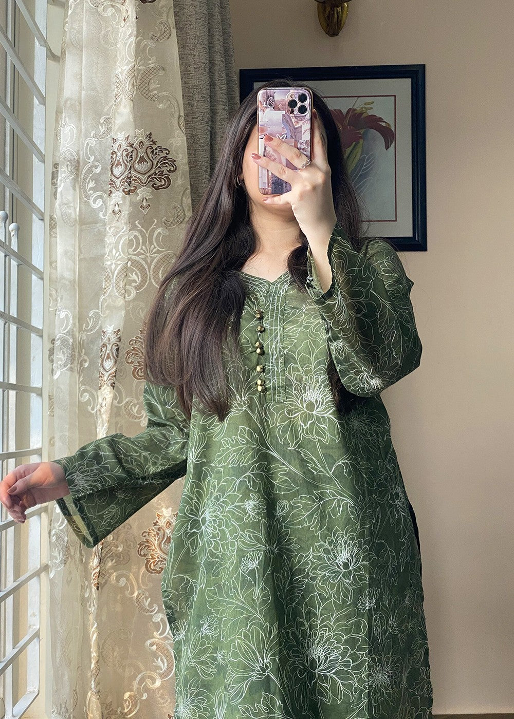 Aqs n Man Matching Separates Lawn Suit | AM 009 Women 2pcs