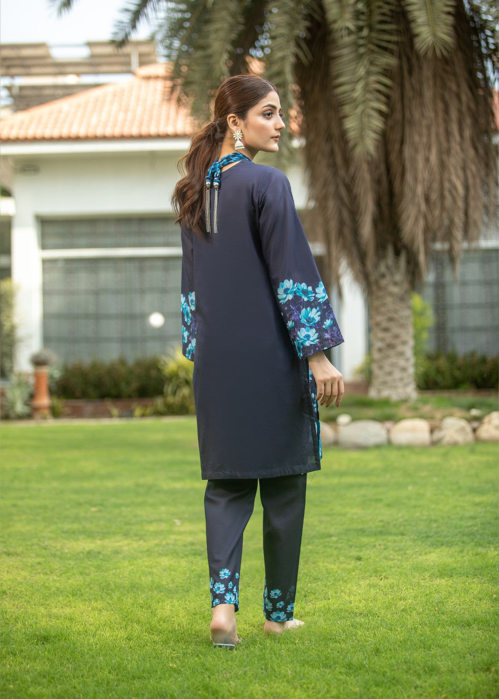 Aqs n Man Matching Separates Lawn Suit | AM 010 Women 2pcs