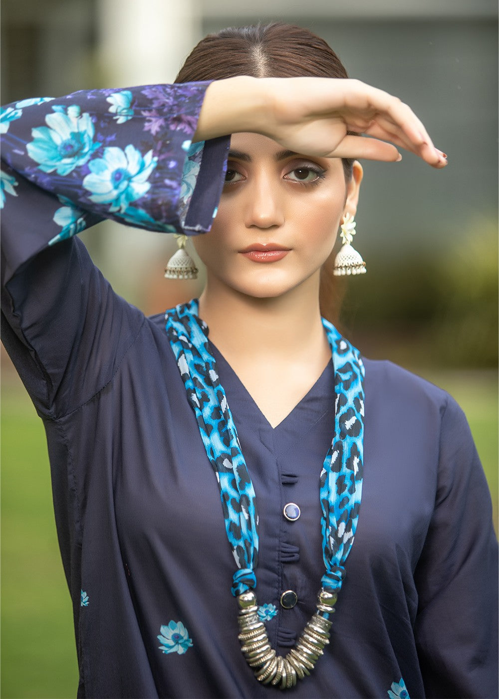 Aqs n Man Matching Separates Lawn Suit | AM 010 Women 2pcs