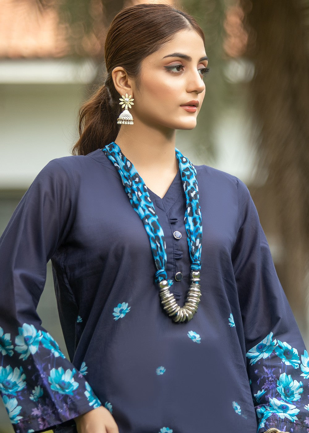 Aqs n Man Matching Separates Lawn Suit | AM 010 Women 2pcs