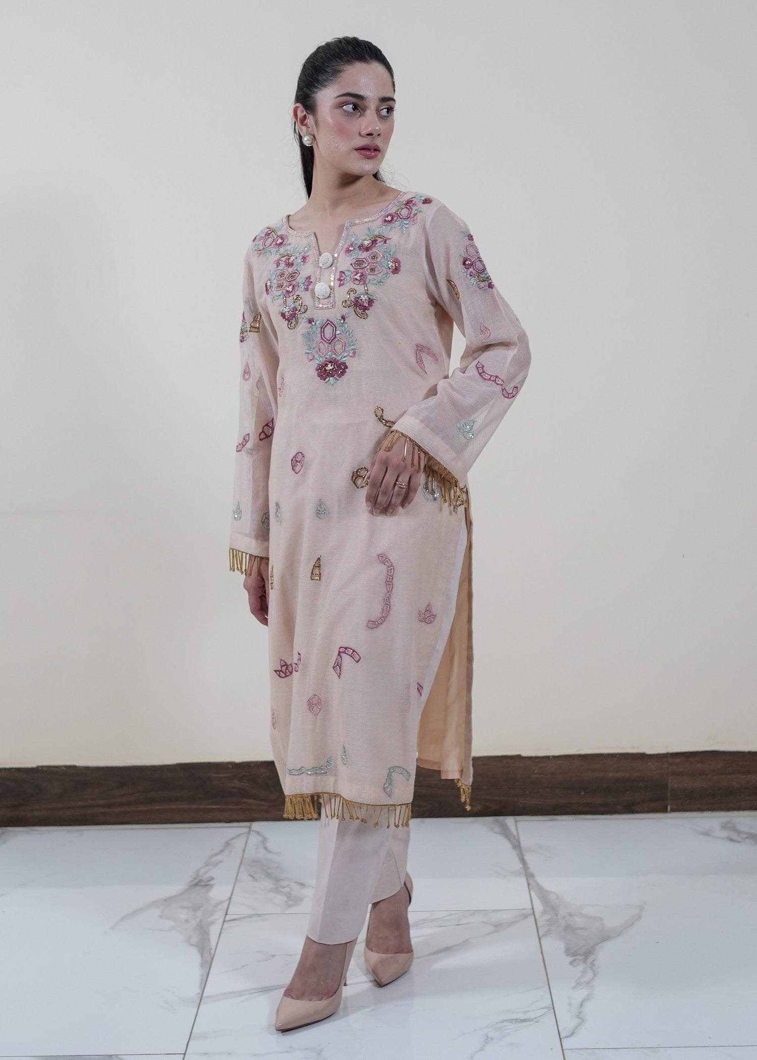 Mahrukh Gul Couture & Rakhtaa ivory Gold/027 Women 3pcs