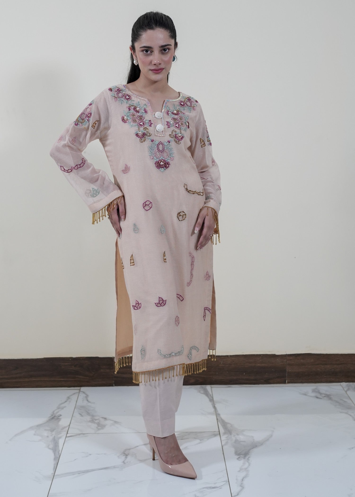 Mahrukh Gul Couture & Rakhtaa ivory Gold/027 Women 3pcs