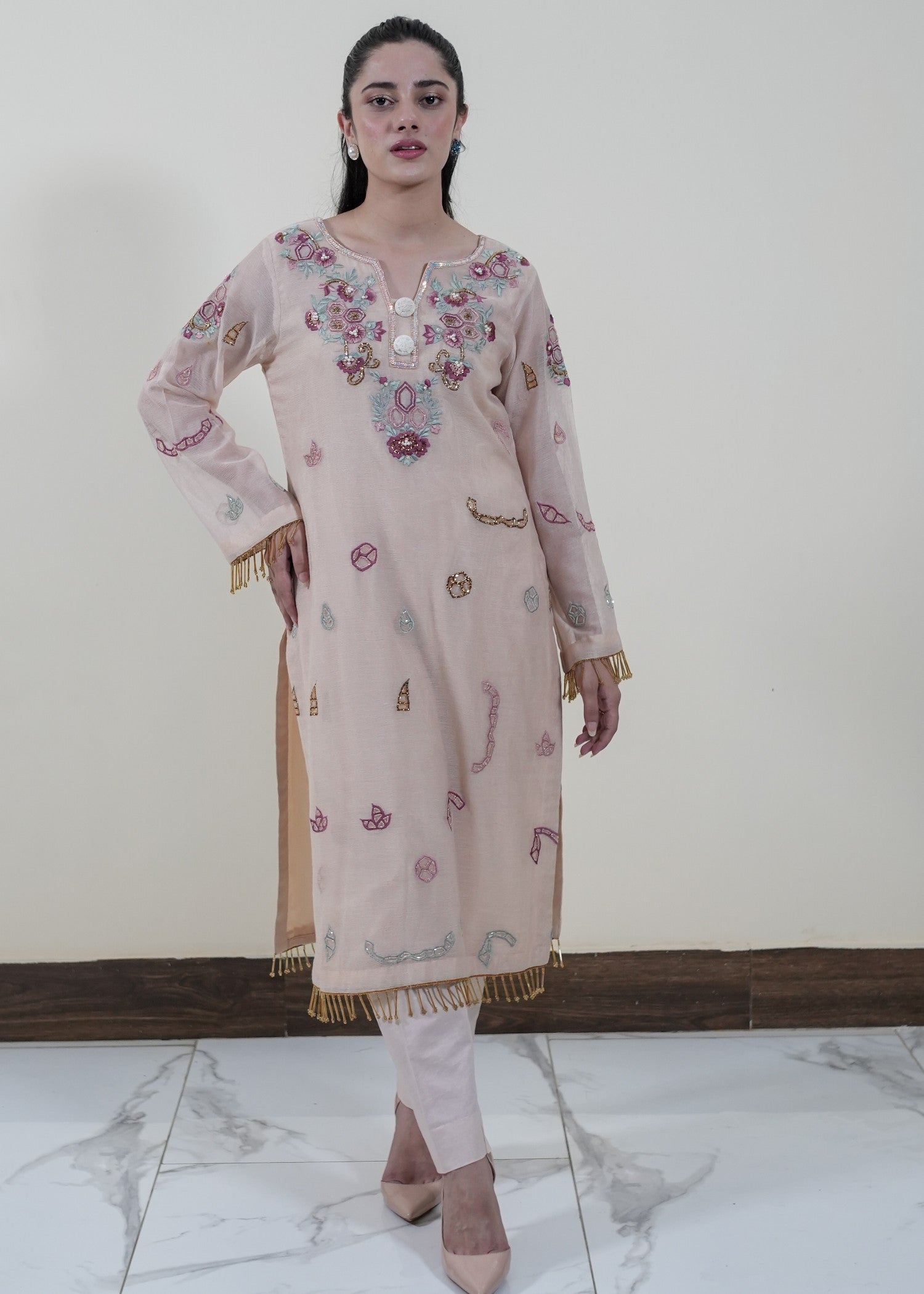 Mahrukh Gul Couture & Rakhtaa ivory Gold/027 Women 3pcs