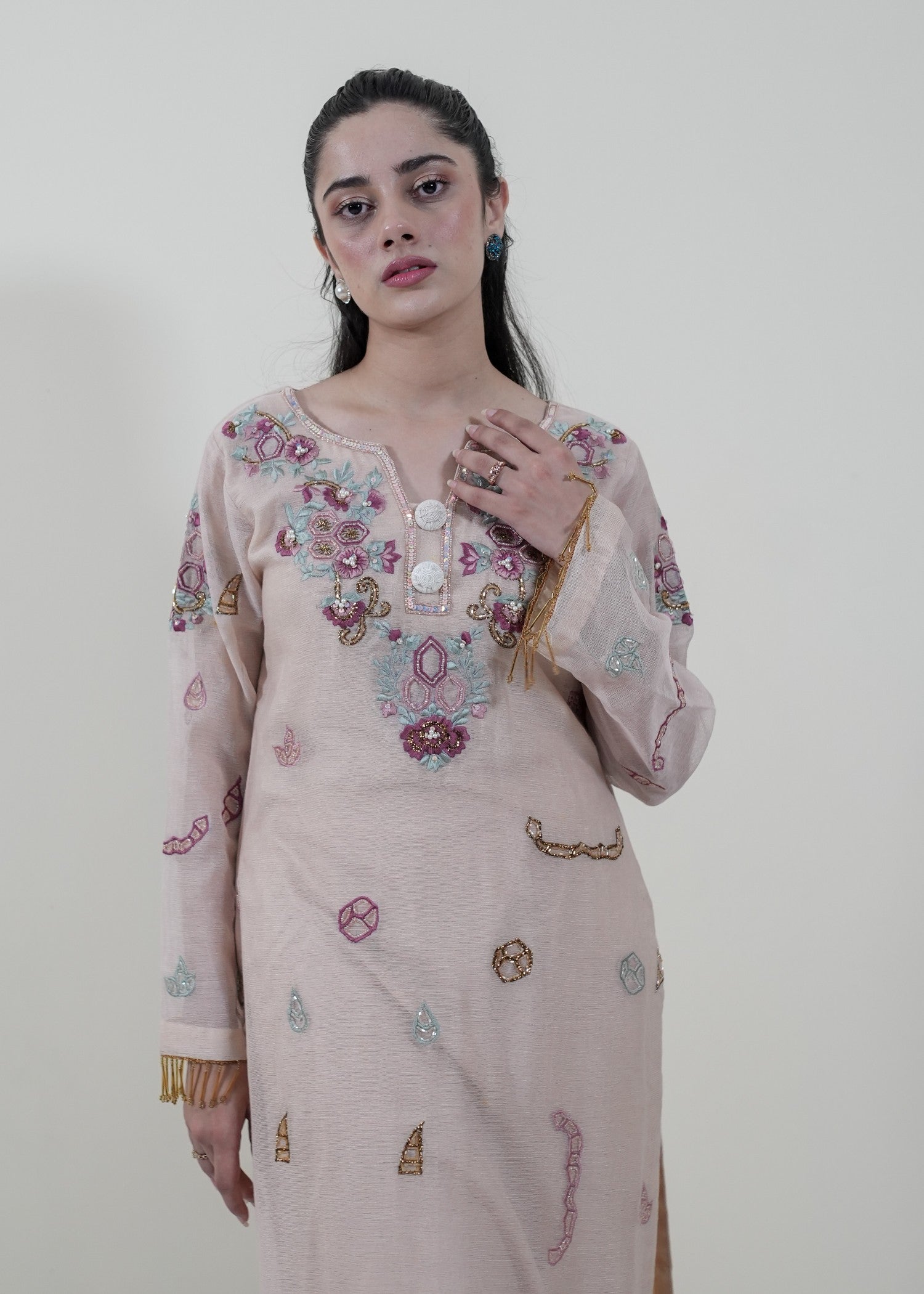 Mahrukh Gul Couture & Rakhtaa ivory Gold/027 Women 3pcs