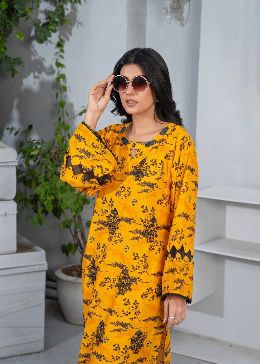 B.K Clothings NoorBnao Yellow 2 pice Women 2pcs