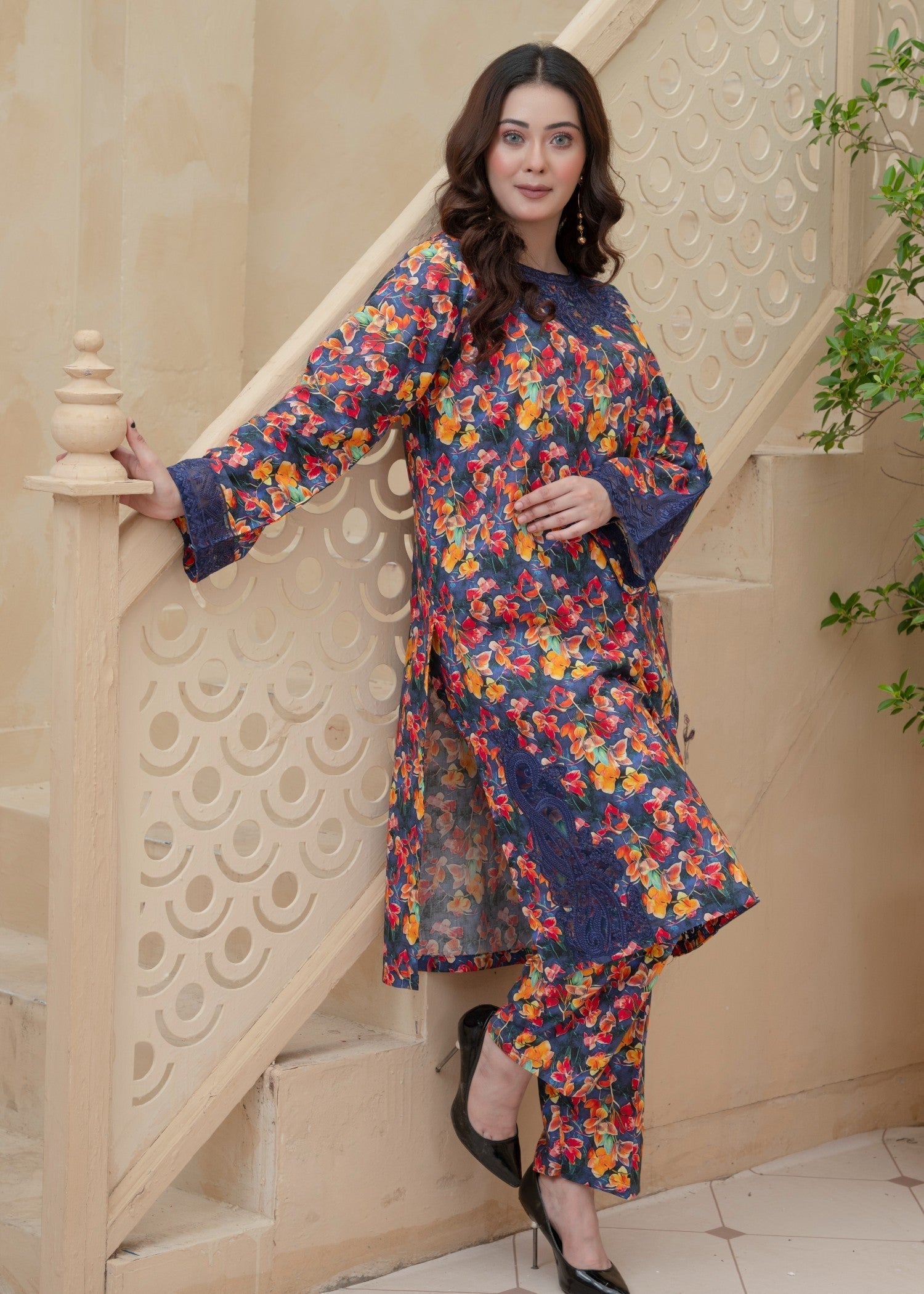 B.K Clothings Bin Zara Blue 2 Pice Women 2pcs