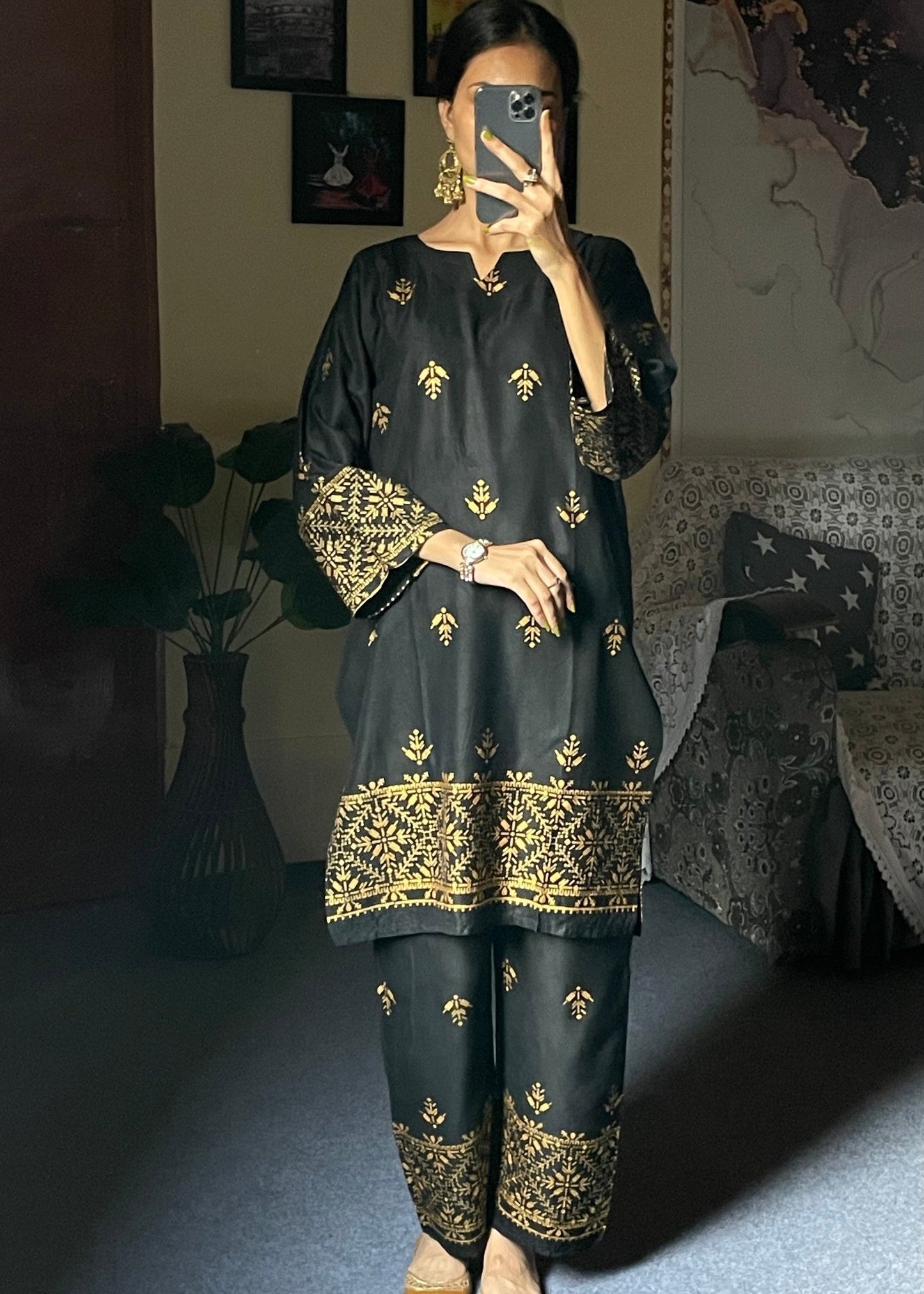 Chaudhary Arts Arrow Black Women 2pcs