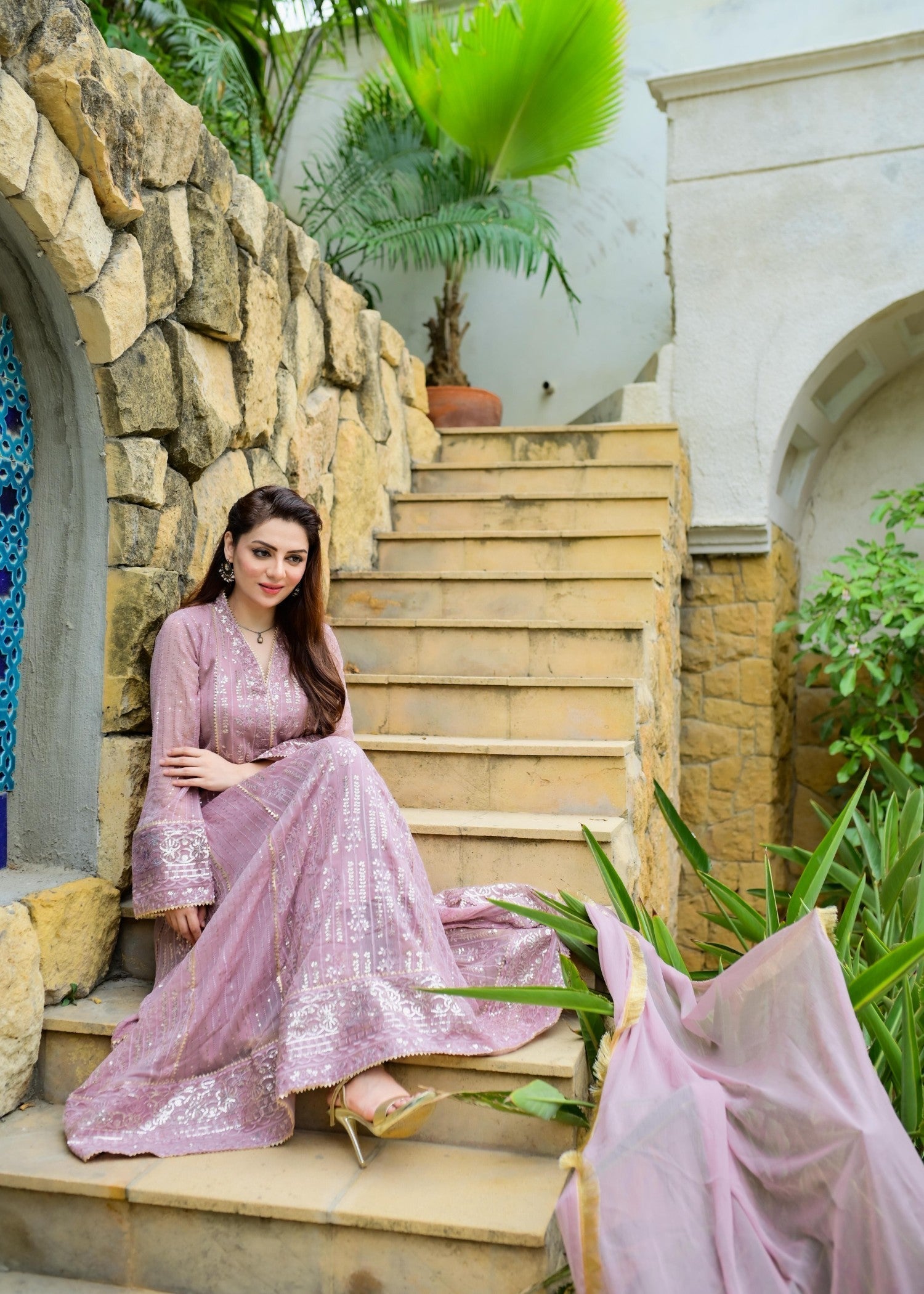 Mona Embroidery CEDAR LILAC Women 3pcs