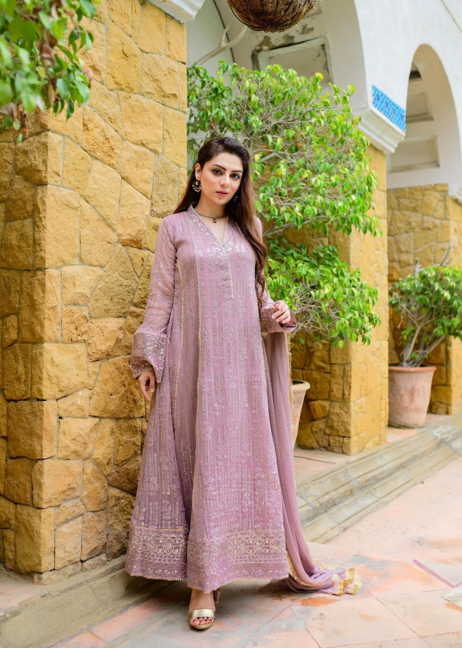 Mona Embroidery CEDAR LILAC Women 3pcs