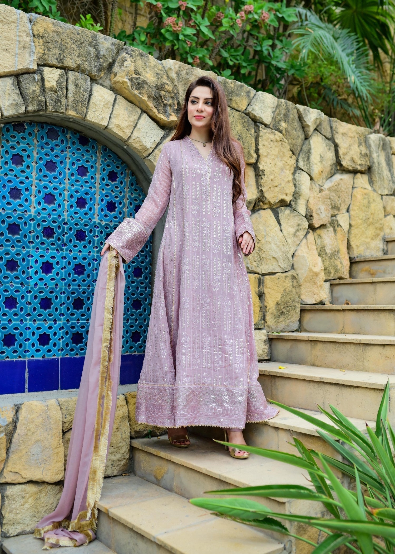 Mona Embroidery CEDAR LILAC Women 3pcs