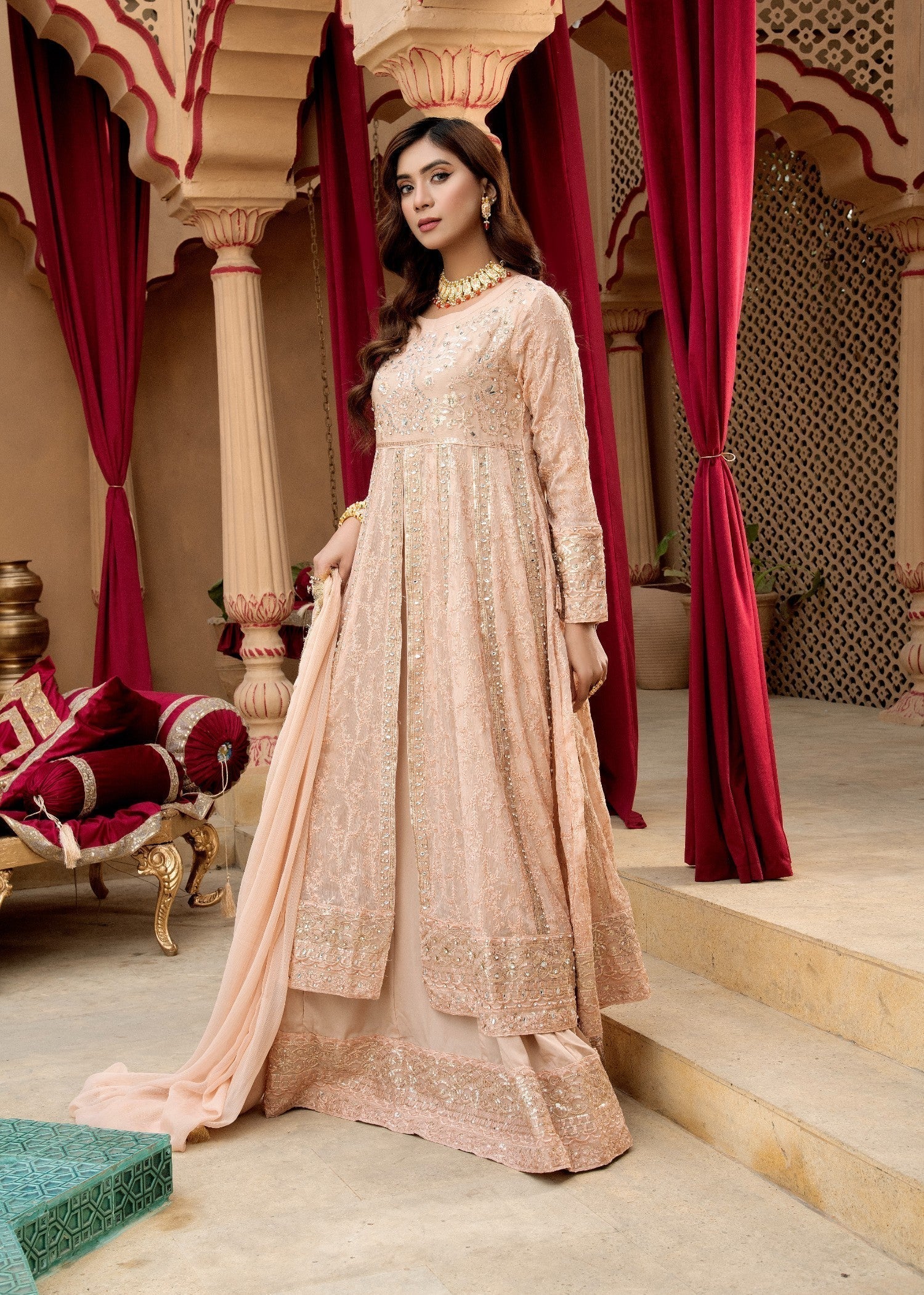 Mona Embroidery SERENE PEACH Women 3pcs