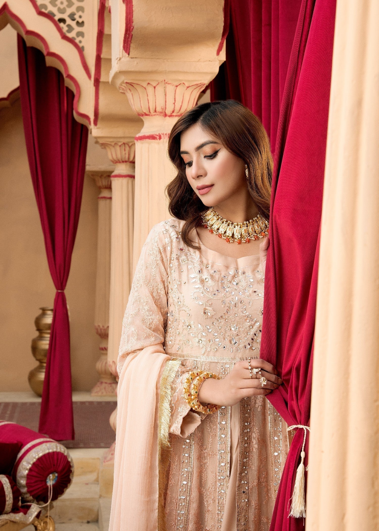 Mona Embroidery SERENE PEACH Women 3pcs