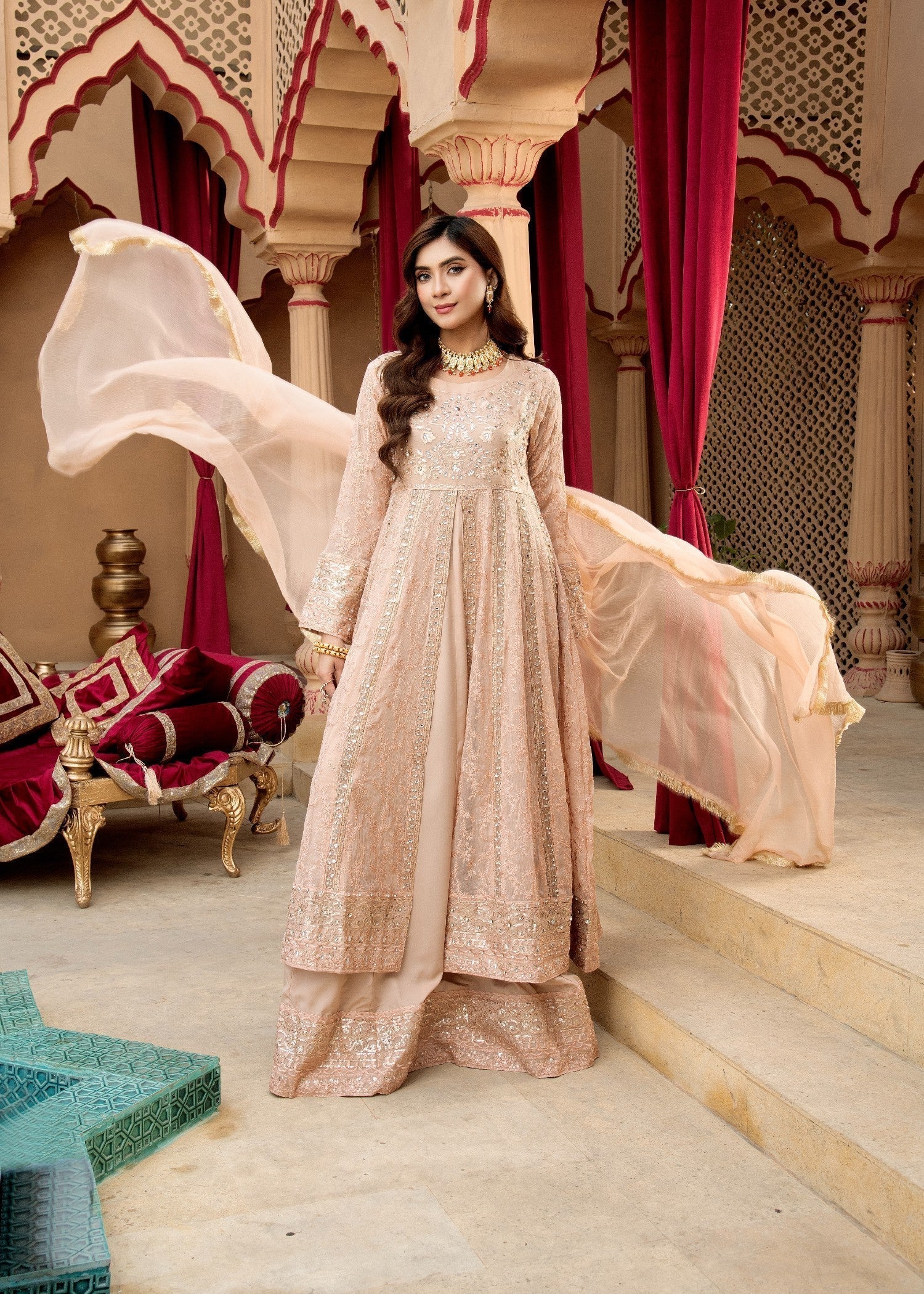 Mona Embroidery SERENE PEACH Women 3pcs