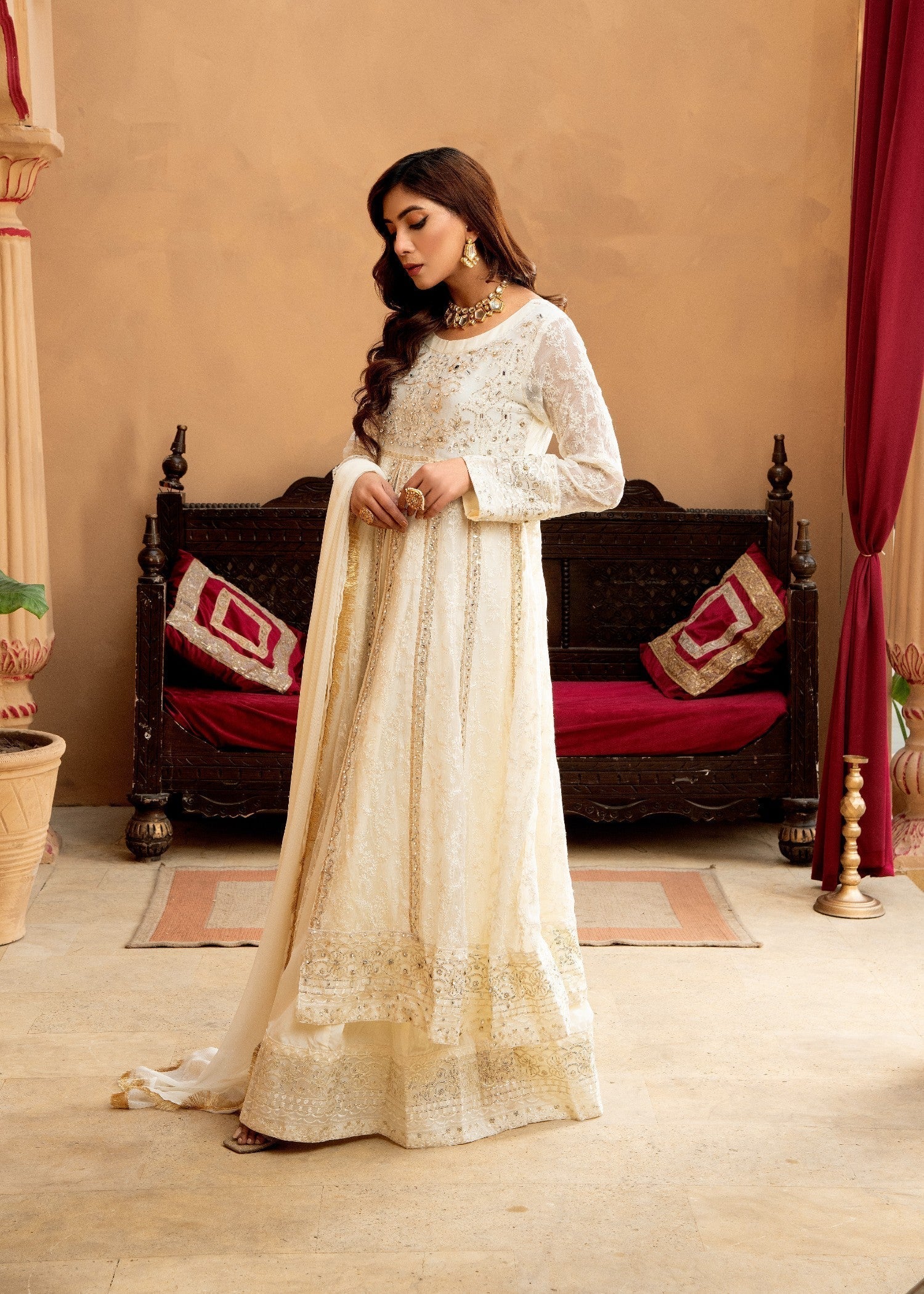 Mona Embroidery SERENE OFF WHITE Women 3pcs