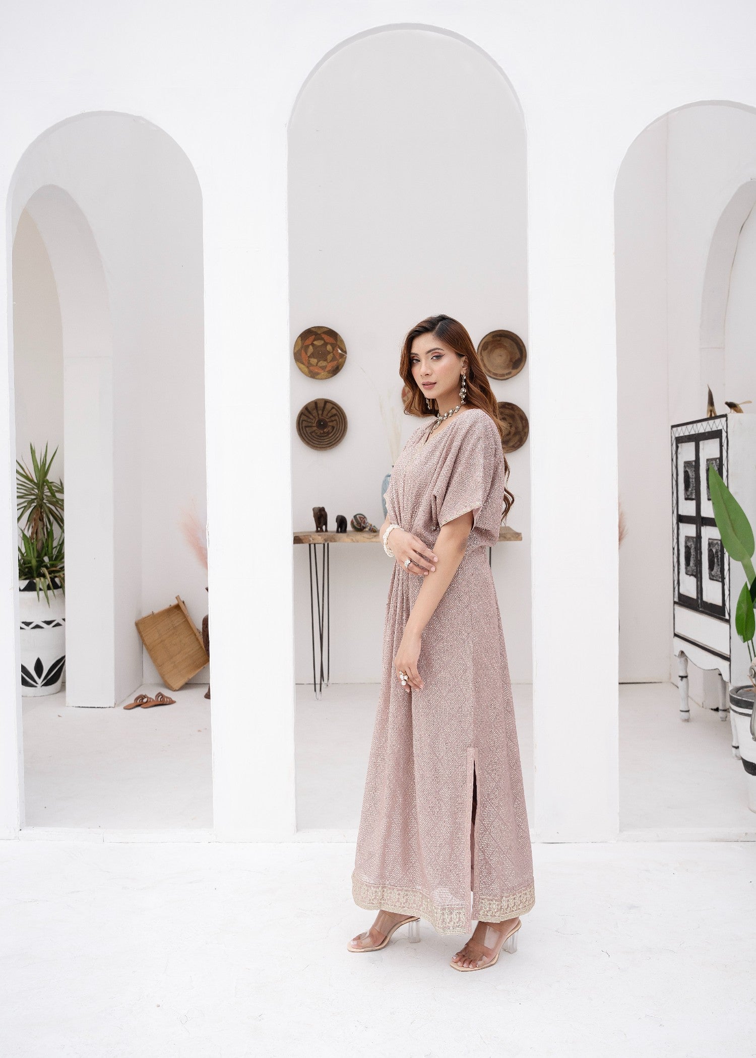 Mona Embroidery CELESTIAL CHARM LILAC Women 2pcs