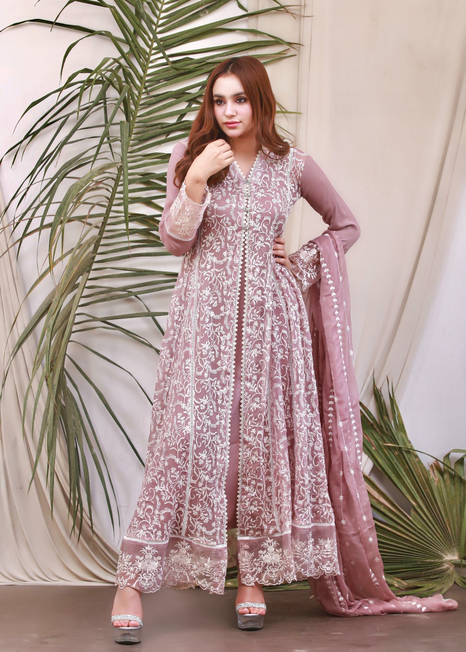 Mona Embroidery ELEGANCE LILAC Women 4pcs