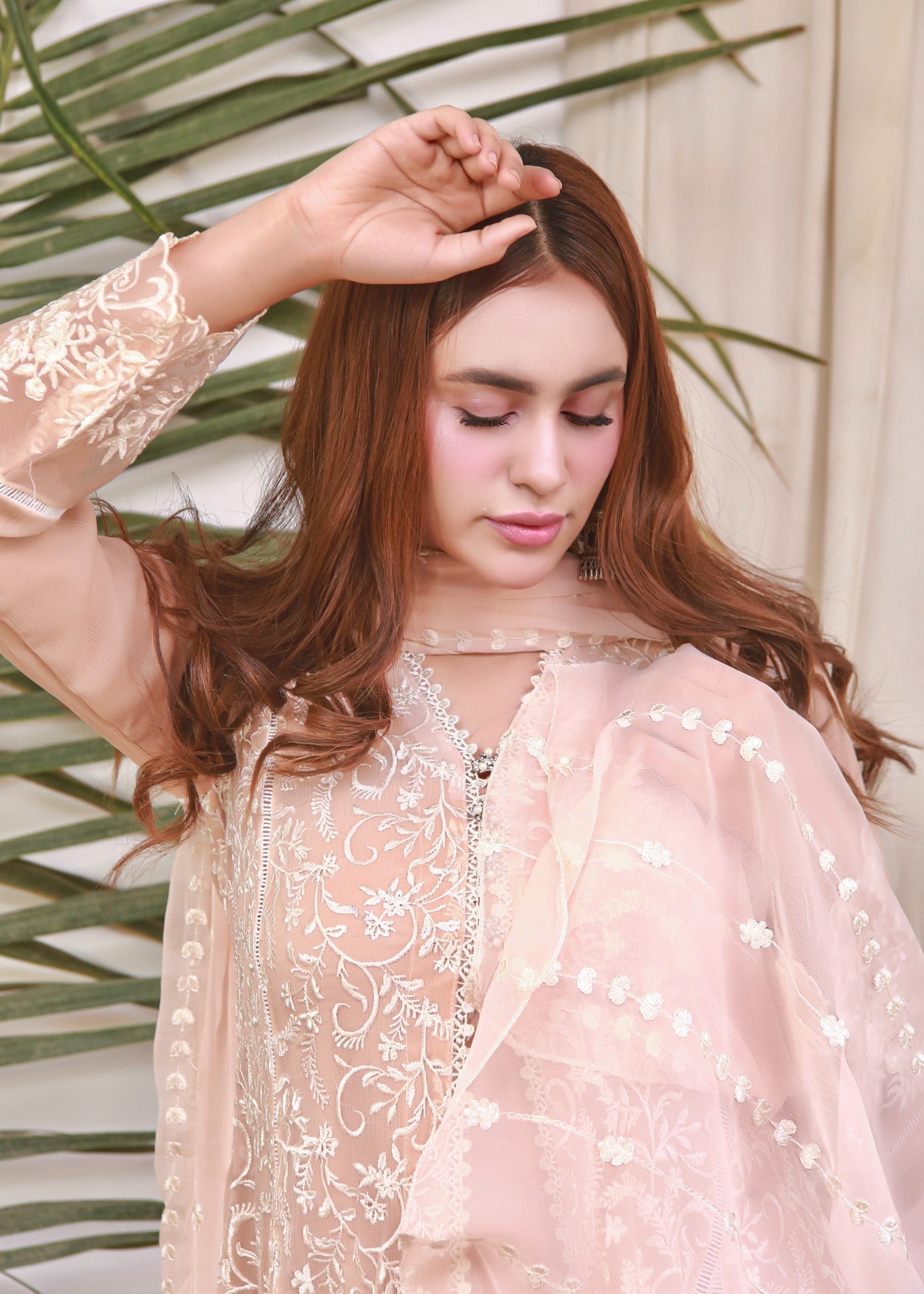 Mona Embroidery ELEGANCE PEACH Women 4pcs