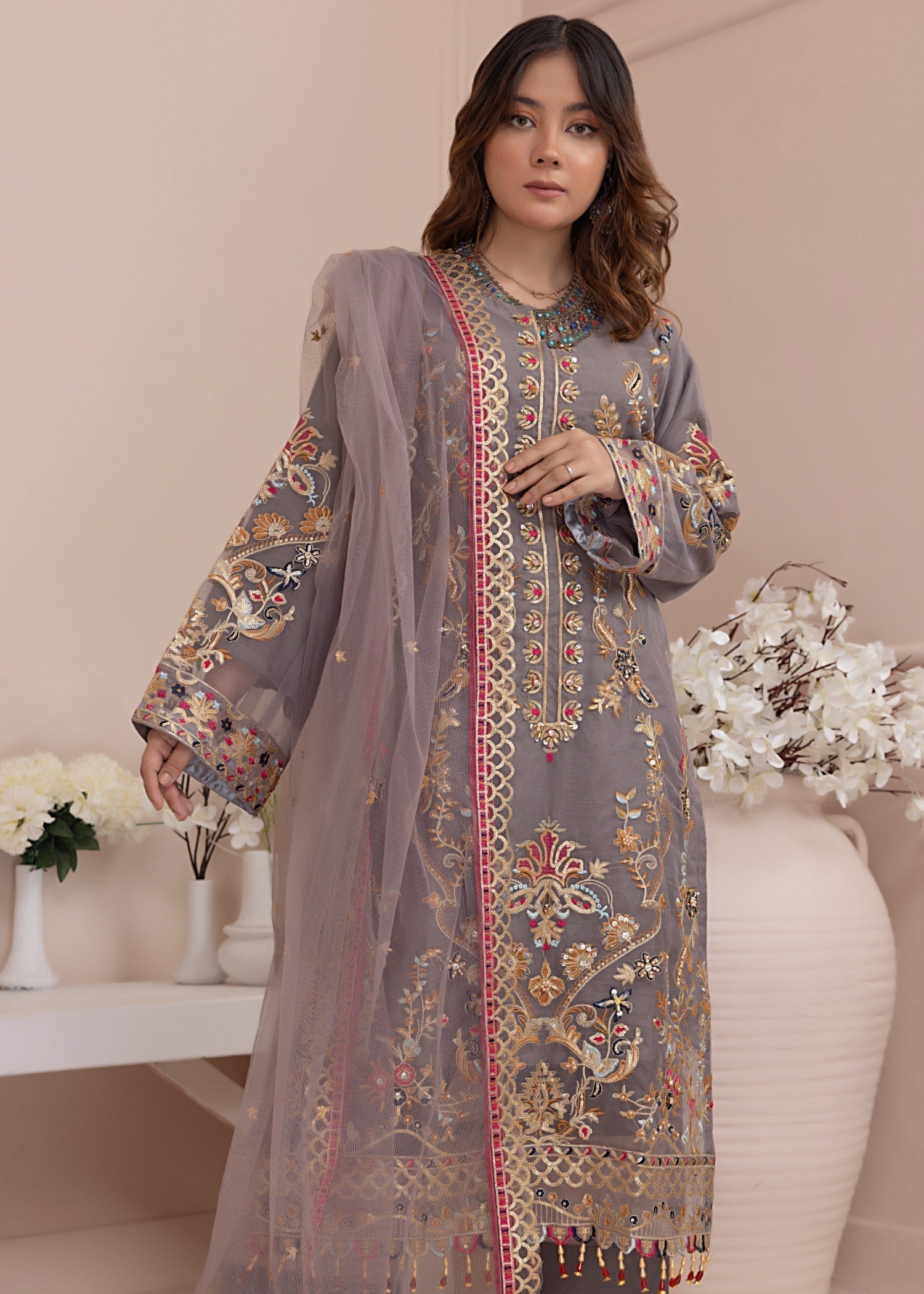 Polawn PD FORMAL 102 GRAPHIT GRACE FORMAL PRET COLLECTION Women 3pcs