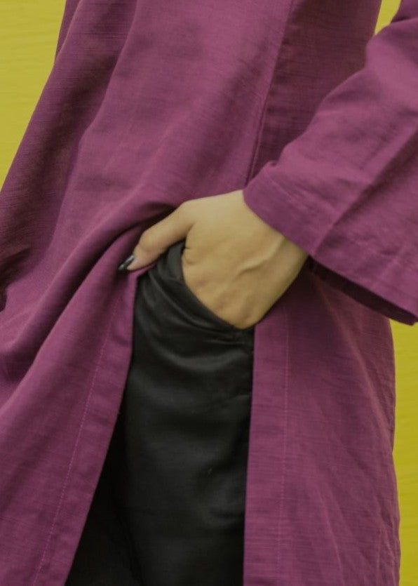 DECK UP Plain Cambric Trousers Black Women 1pcs