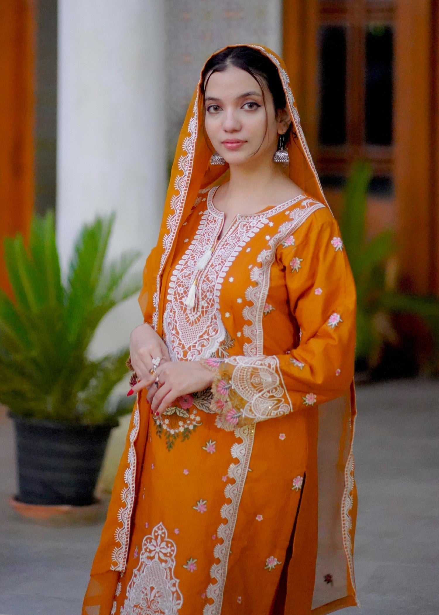 Four Season Boutique RUBAB COTTON MUSTARD Women 3pcs