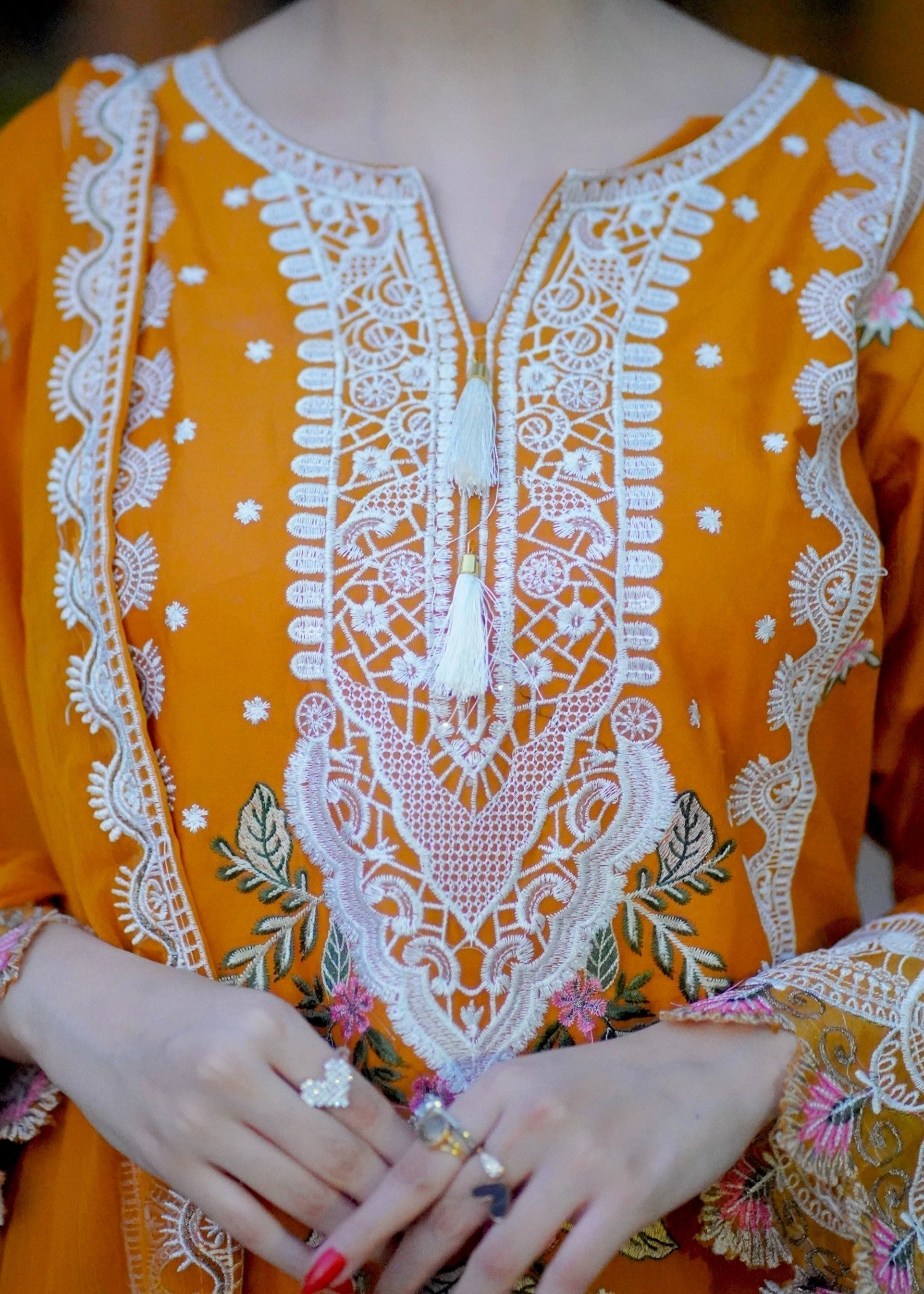 Four Season Boutique RUBAB COTTON MUSTARD Women 3pcs