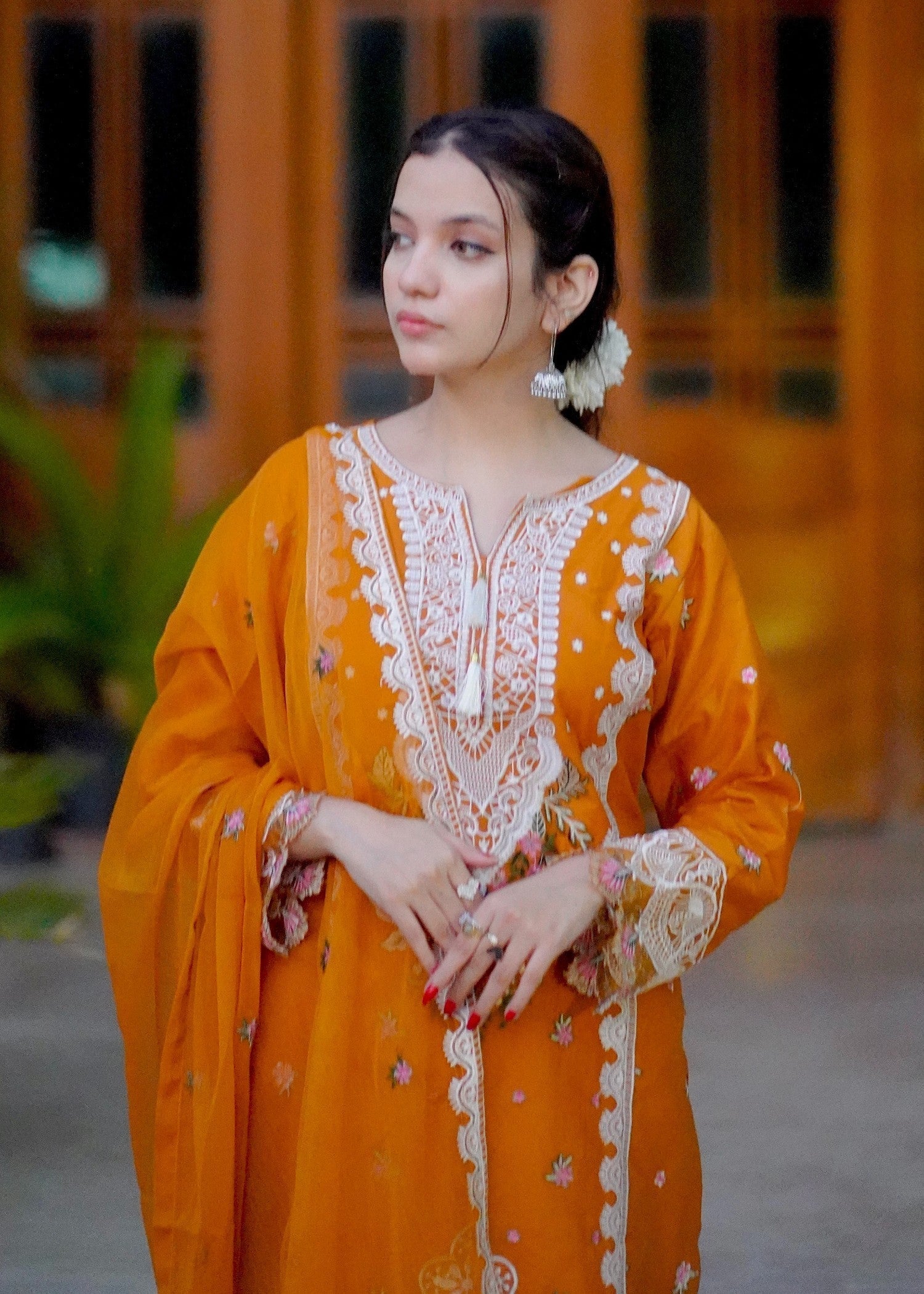 Four Season Boutique RUBAB COTTON MUSTARD Women 3pcs