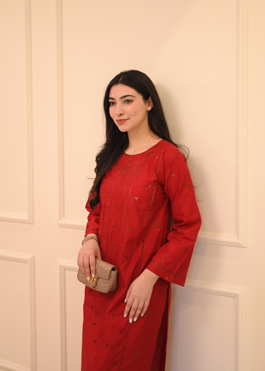 Ayesha B meroon garnet Women 2pcs