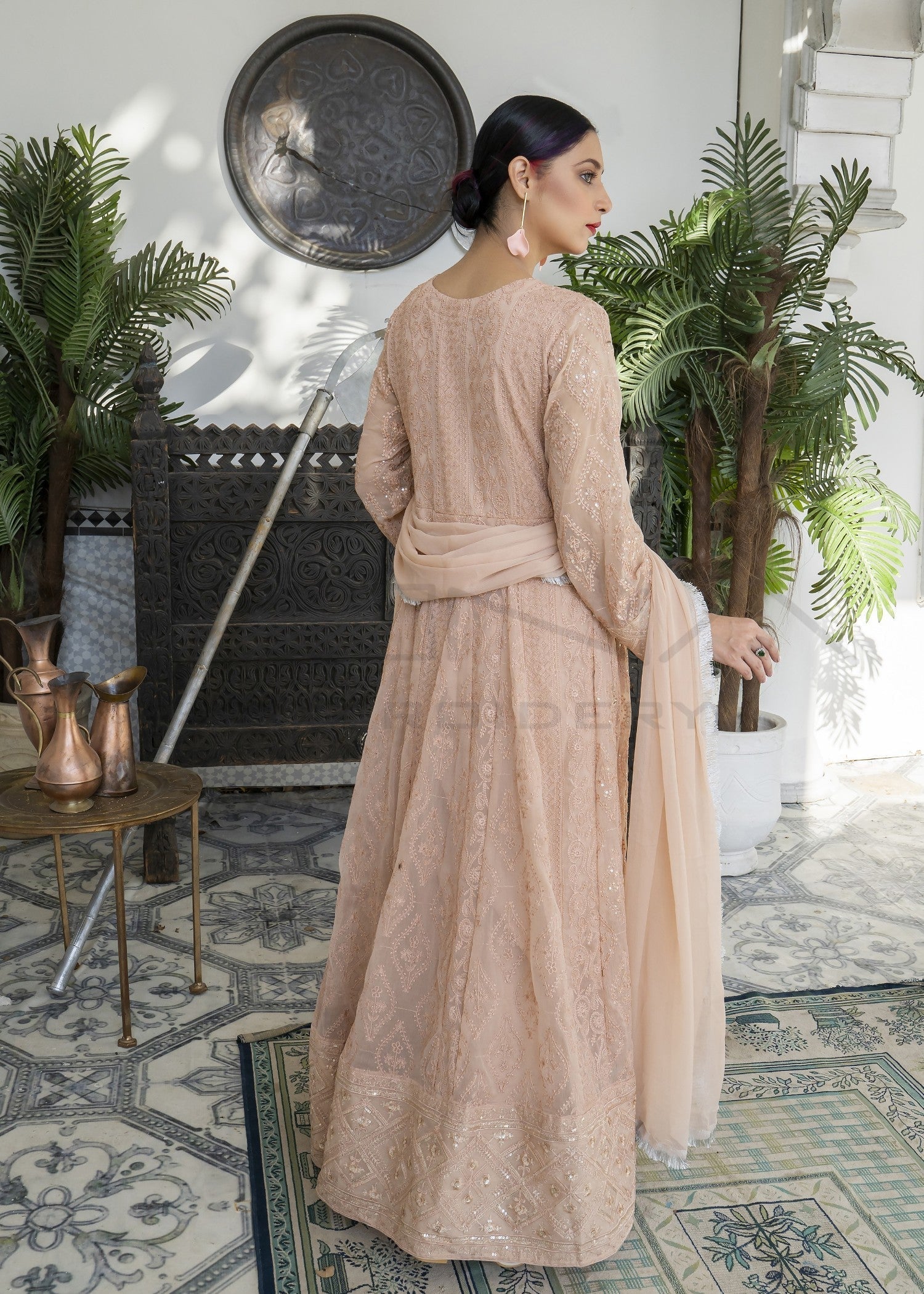 Mona Embroidery MELANIE PEACH Women 3pcs