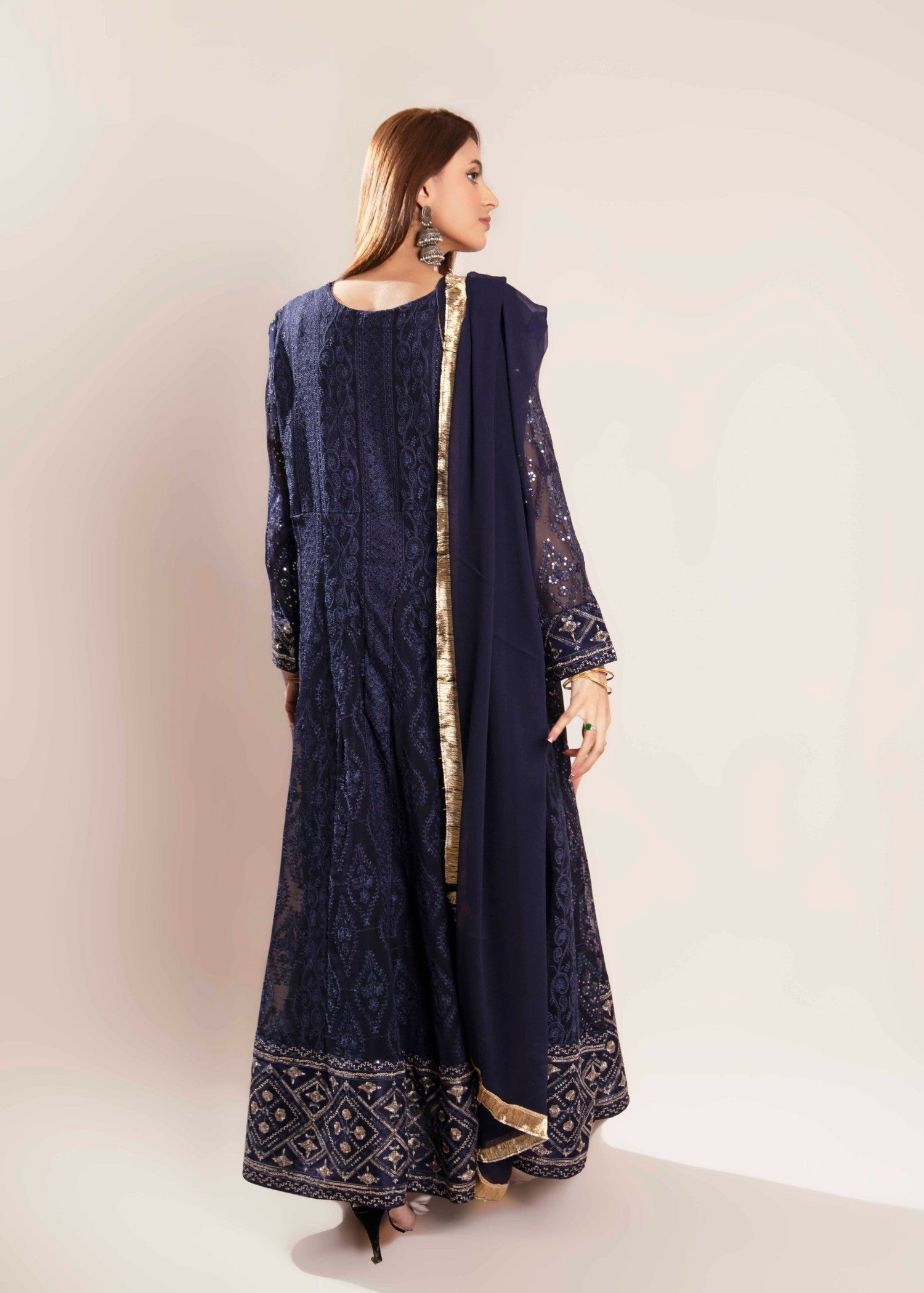 Mona Embroidery MELANIE NAVY BLUE Women 3pcs