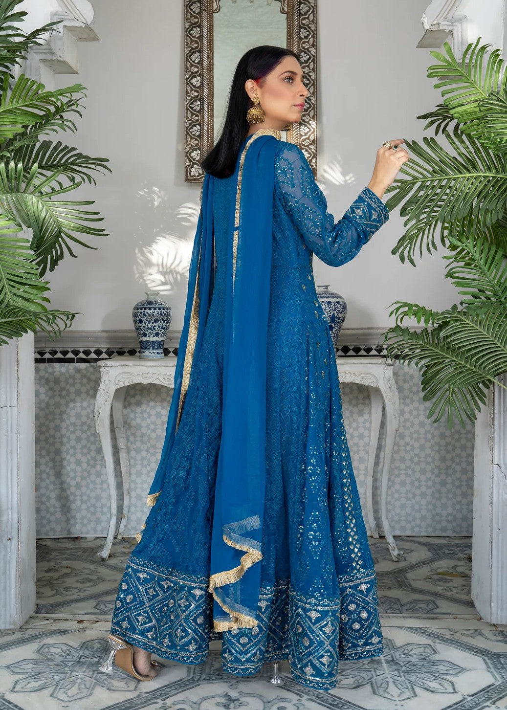 Mona Embroidery MELANIE ZINC BLUE Women 3pcs