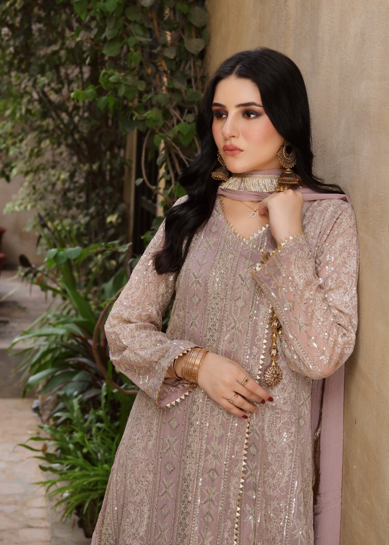 Mona Embroidery DIVINE LILAC Women 3pcs