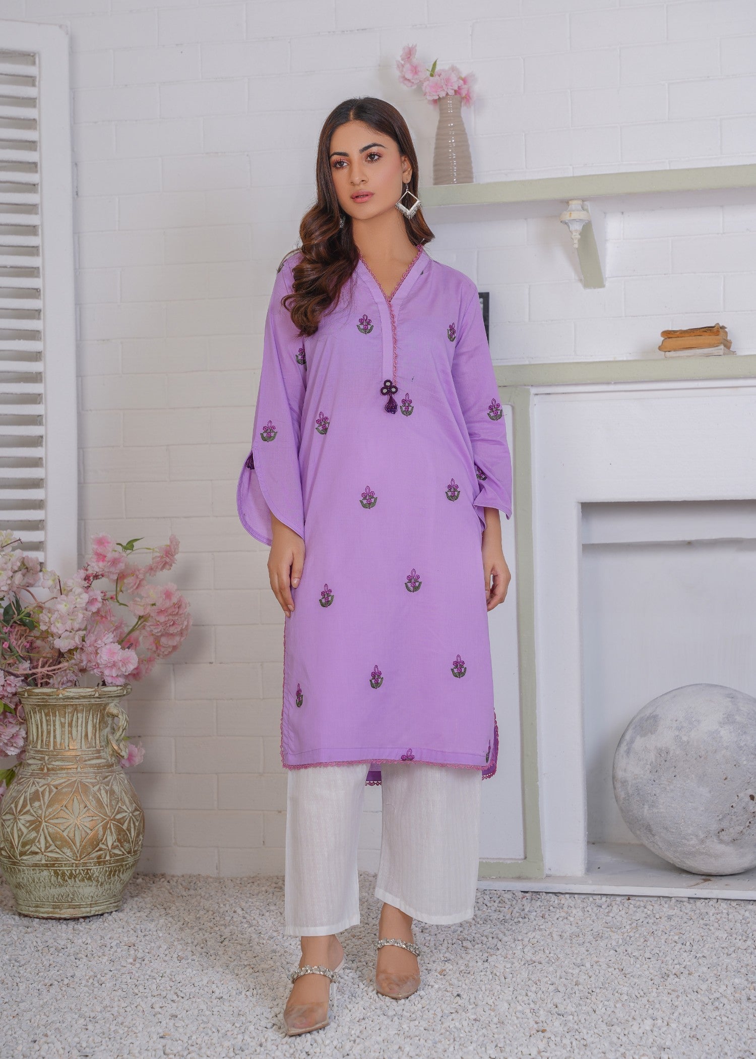Damask Clothing Studio Lavendar Women 2pcs