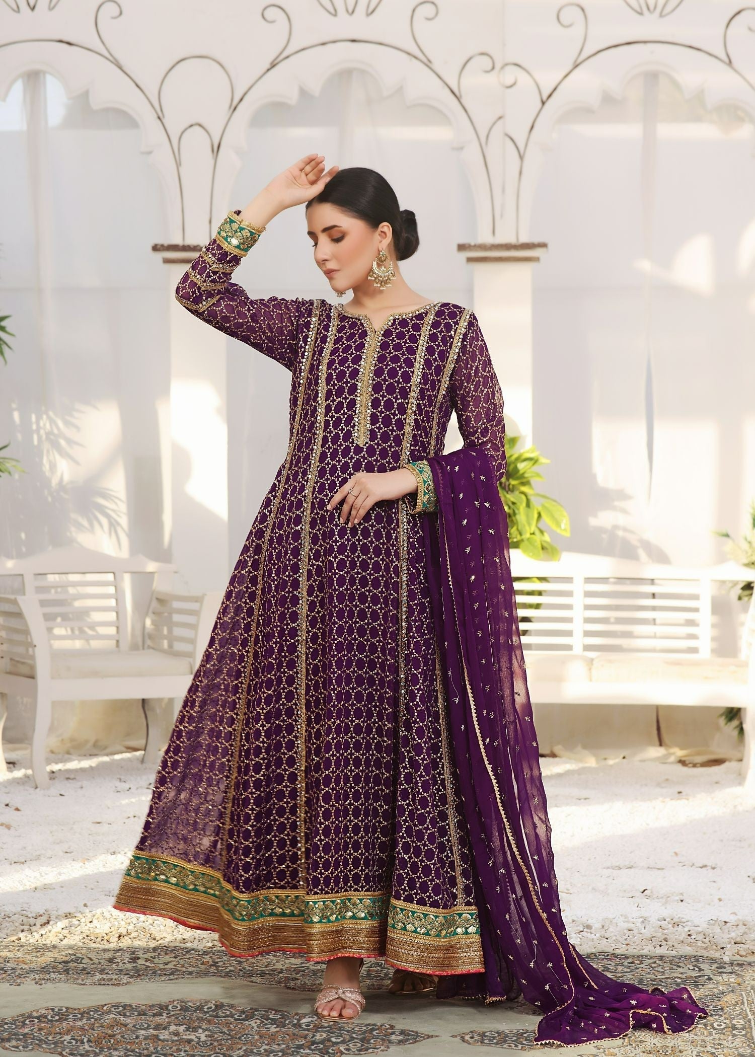 Ayesha Closet Shehzadi Purple Women 3pcs