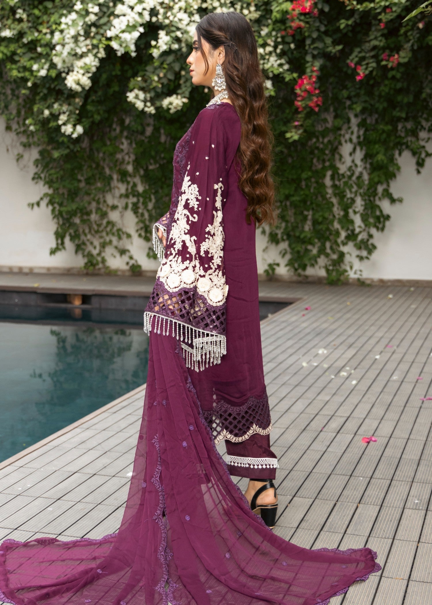 Polawn PD 24 802 MEHRU FORMAL PRET CHIFFON COLLECTION Women 3pcs