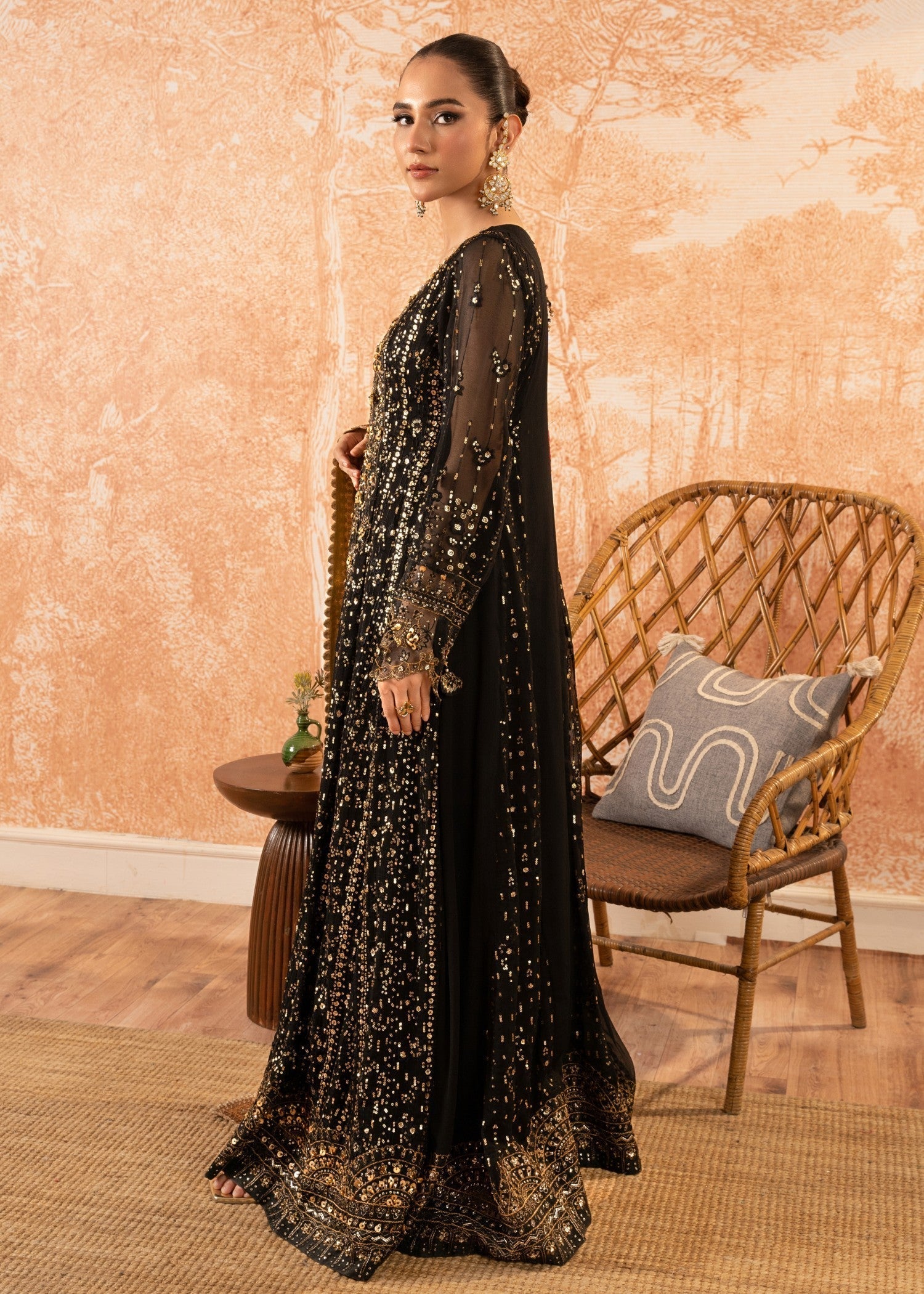 Malhaar ML BA AL 3864 Black Women 3pcs