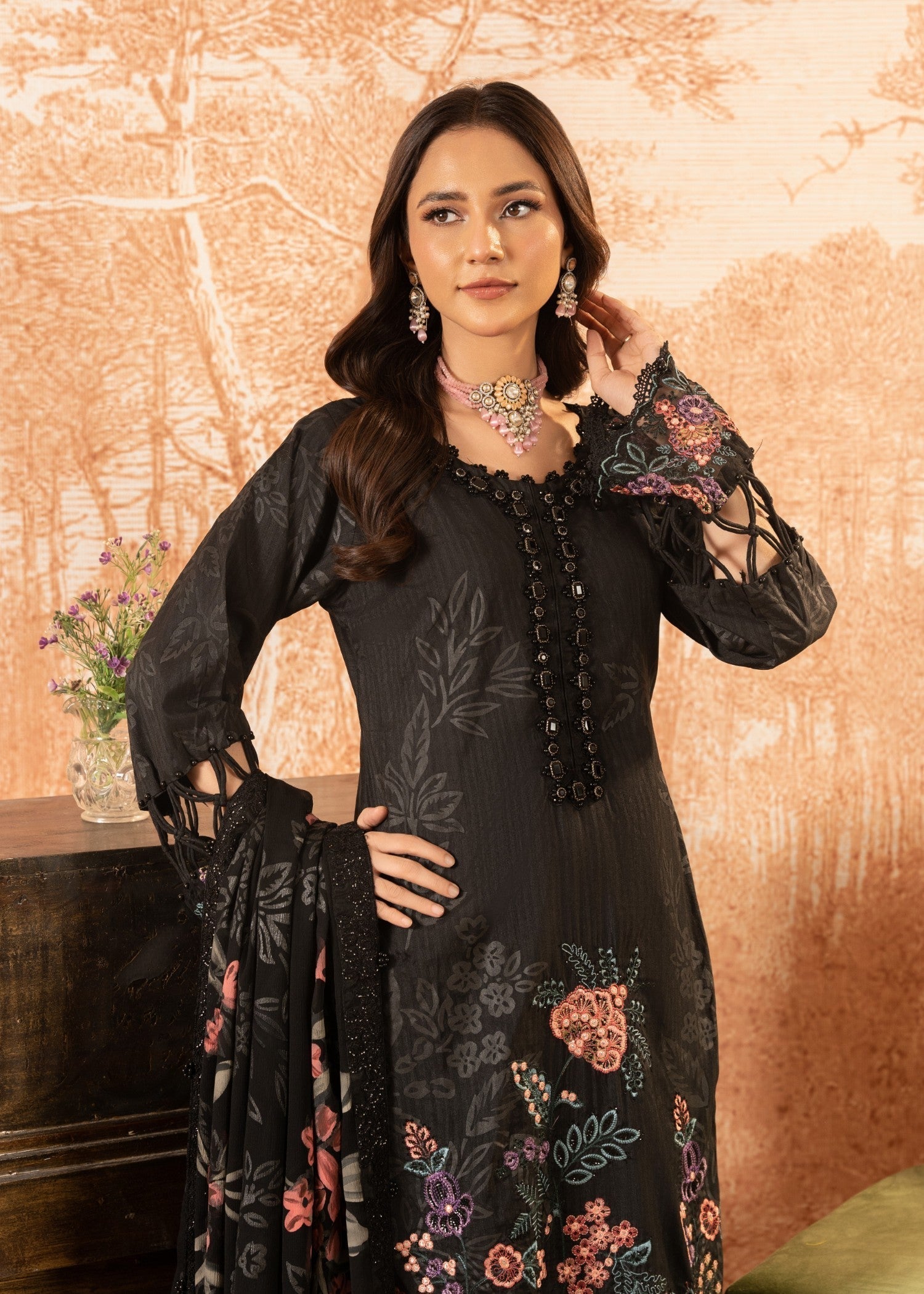 Malhaar Raabt 24 AL 3890 black Women 3pcs