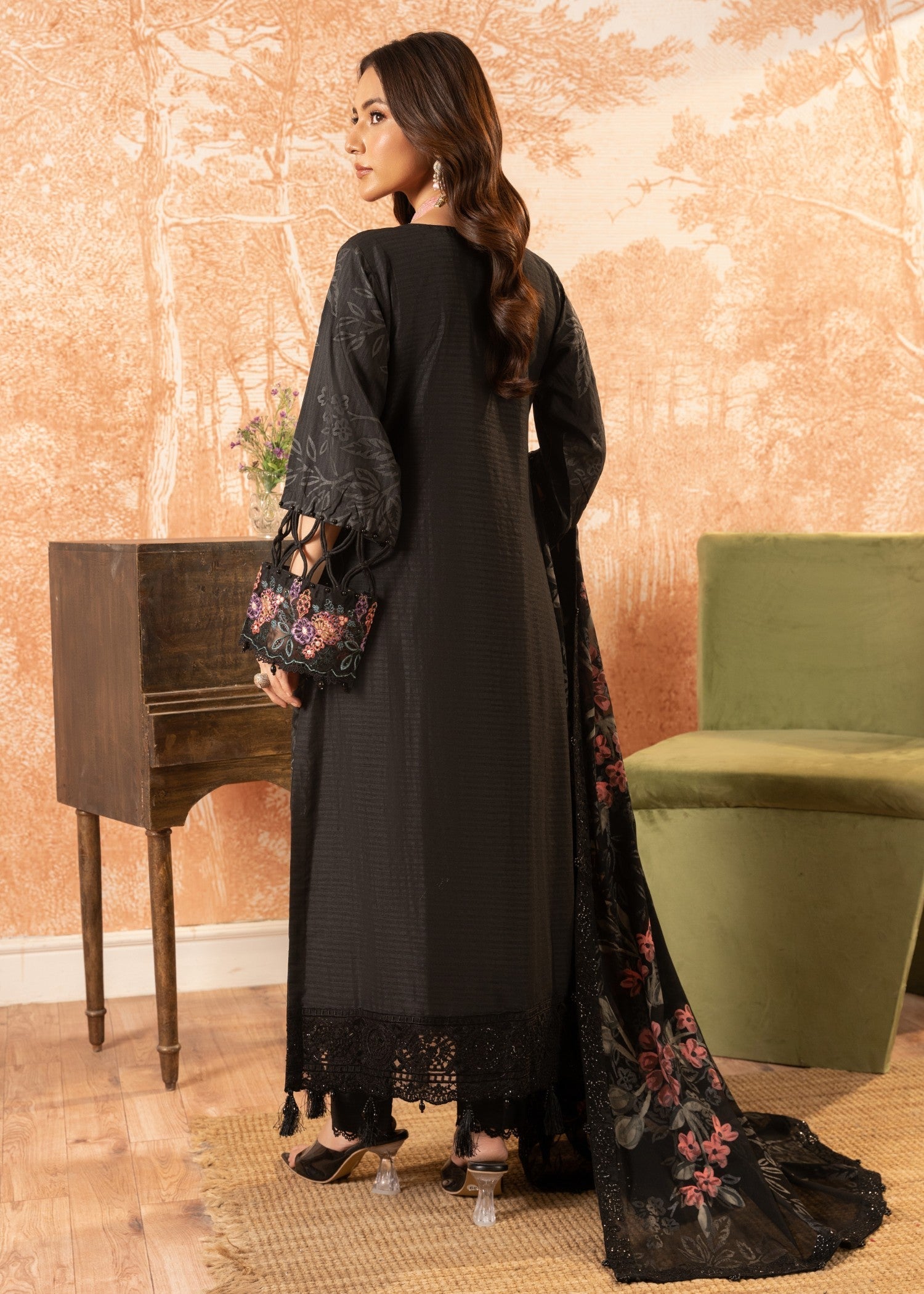 Malhaar Raabt 24 AL 3890 black Women 3pcs