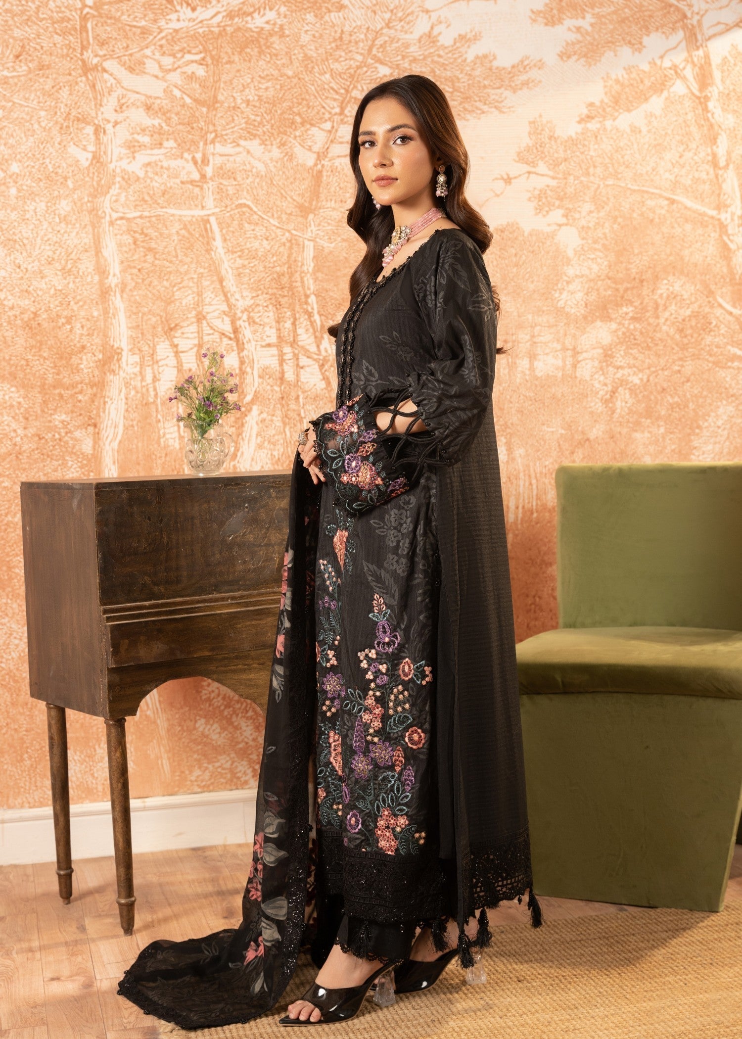 Malhaar Raabt 24 AL 3890 black Women 3pcs