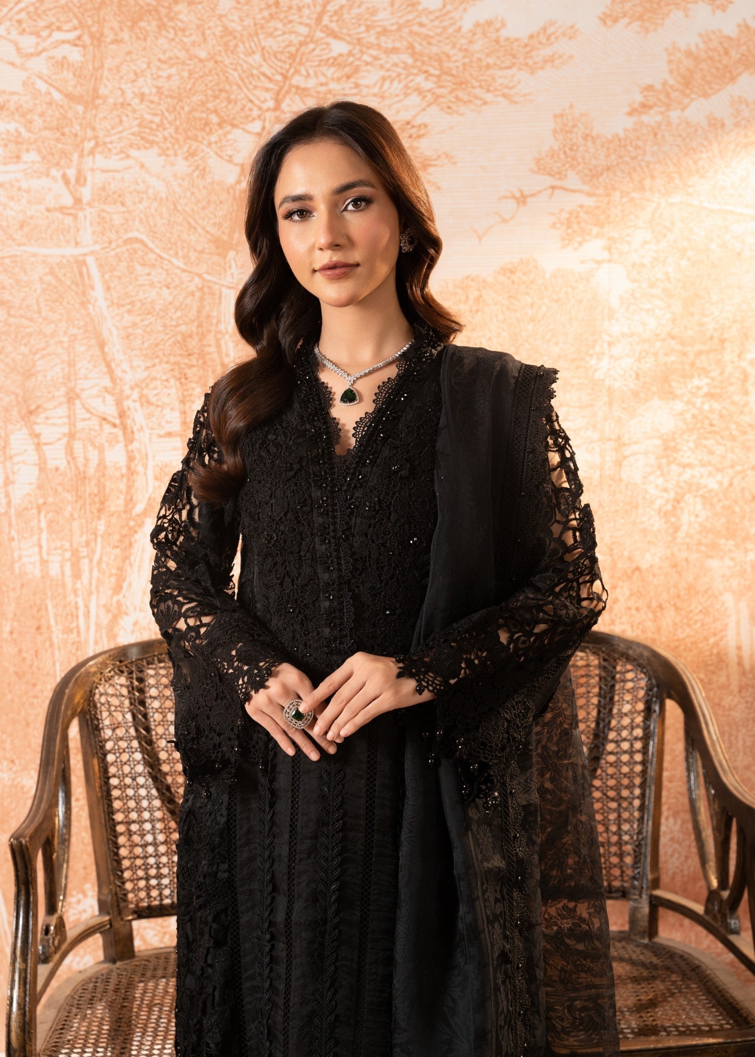 Malhaar Raabt 24 AL 3999 Black Women 3pcs