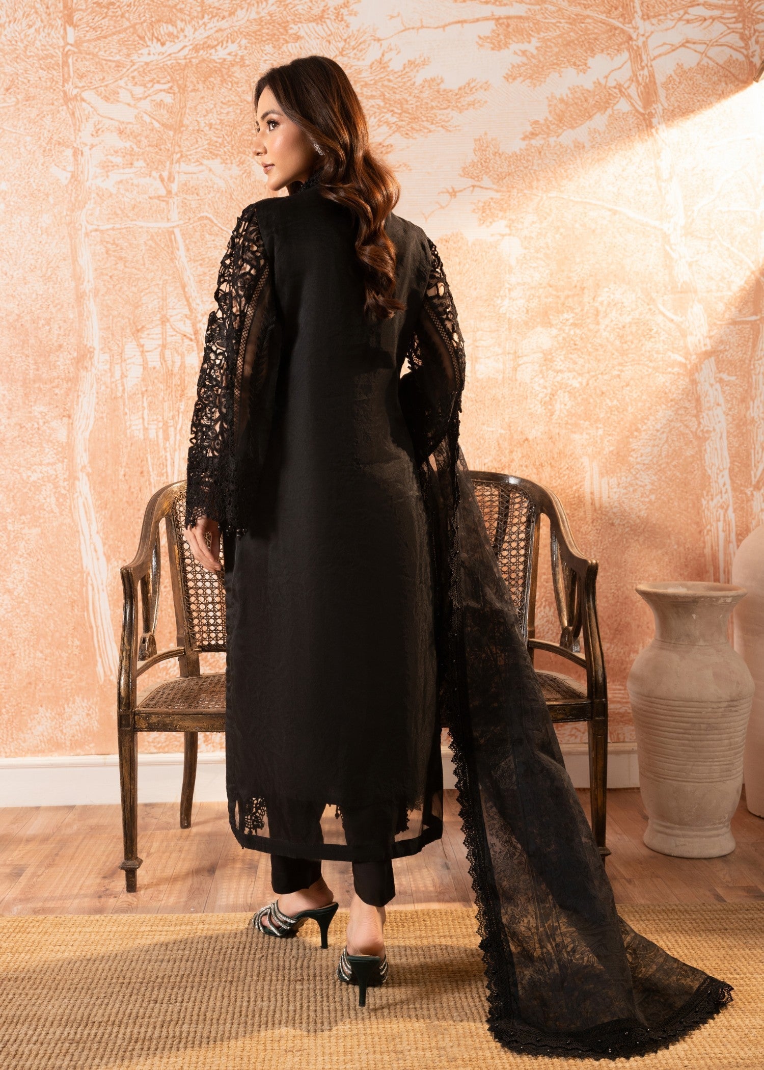 Malhaar Raabt 24 AL 3999 Black Women 3pcs