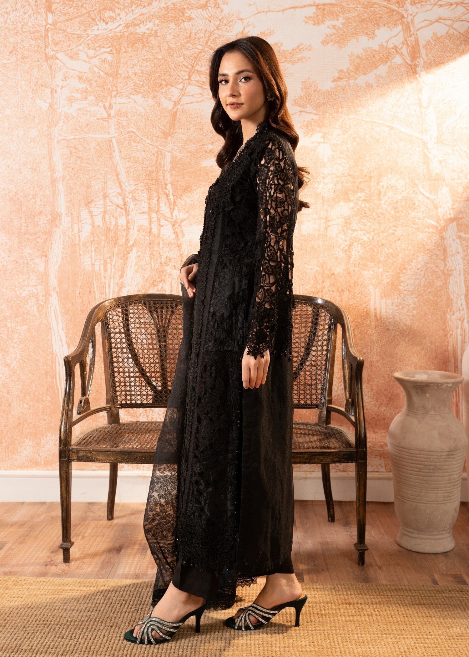 Malhaar Raabt 24 AL 3999 Black Women 3pcs