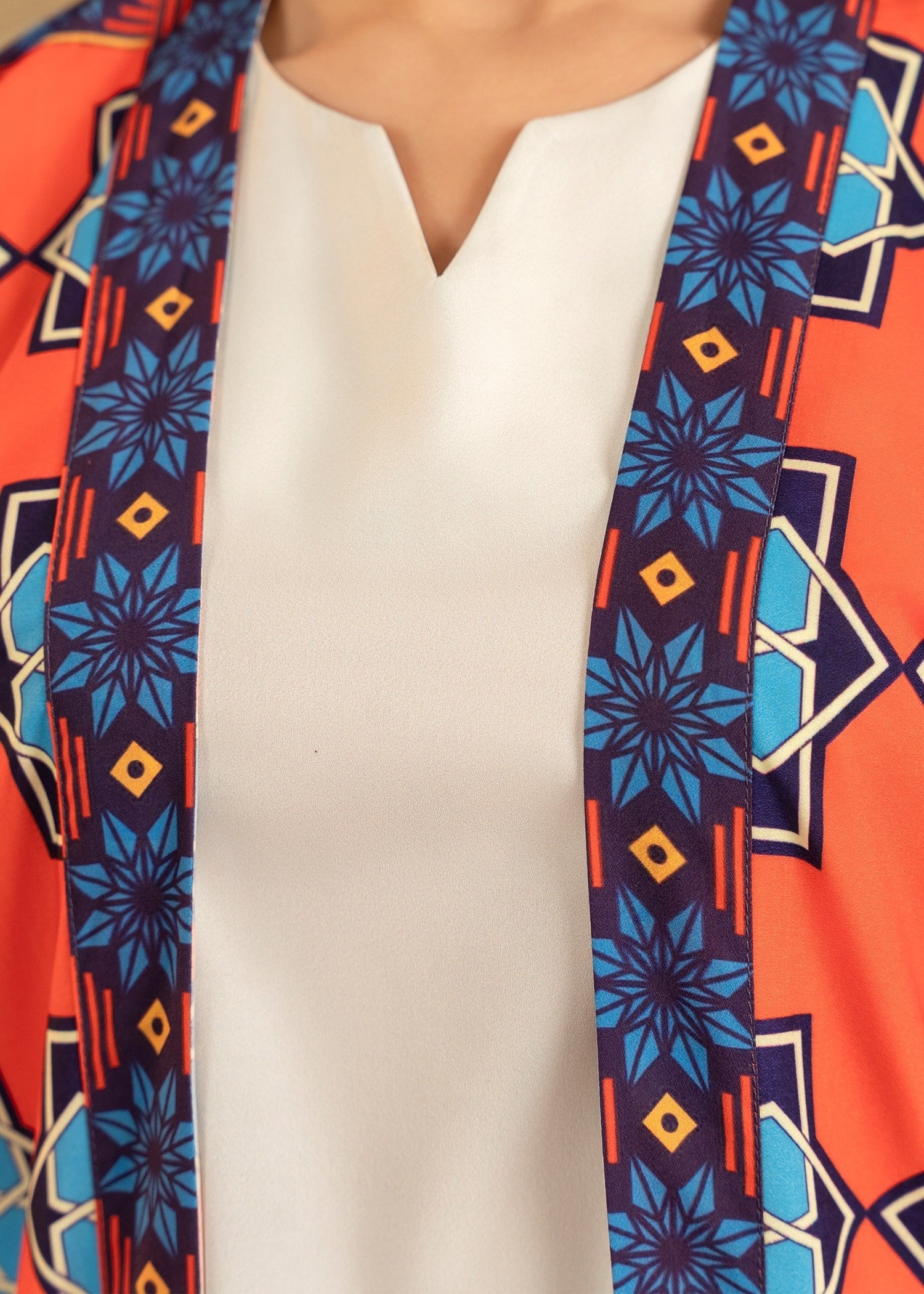 Stitch Vibes Off White Under Shirt & Trouser Women 2pcs