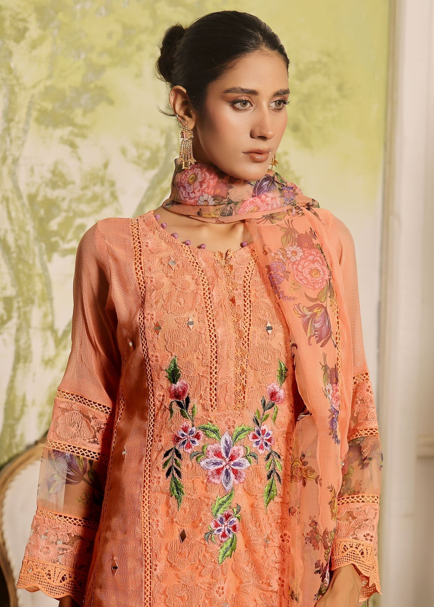 Ayesha Closet Firdaus Peach Women 3pcs