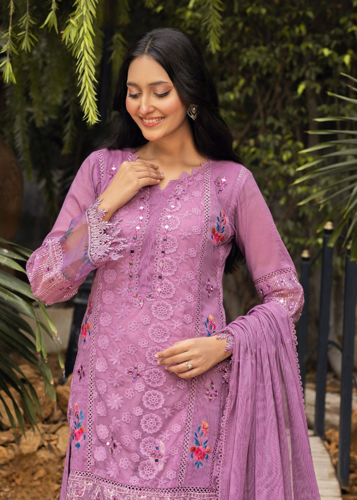 Ayesha Closet Shameem Lavender Women 3pcs